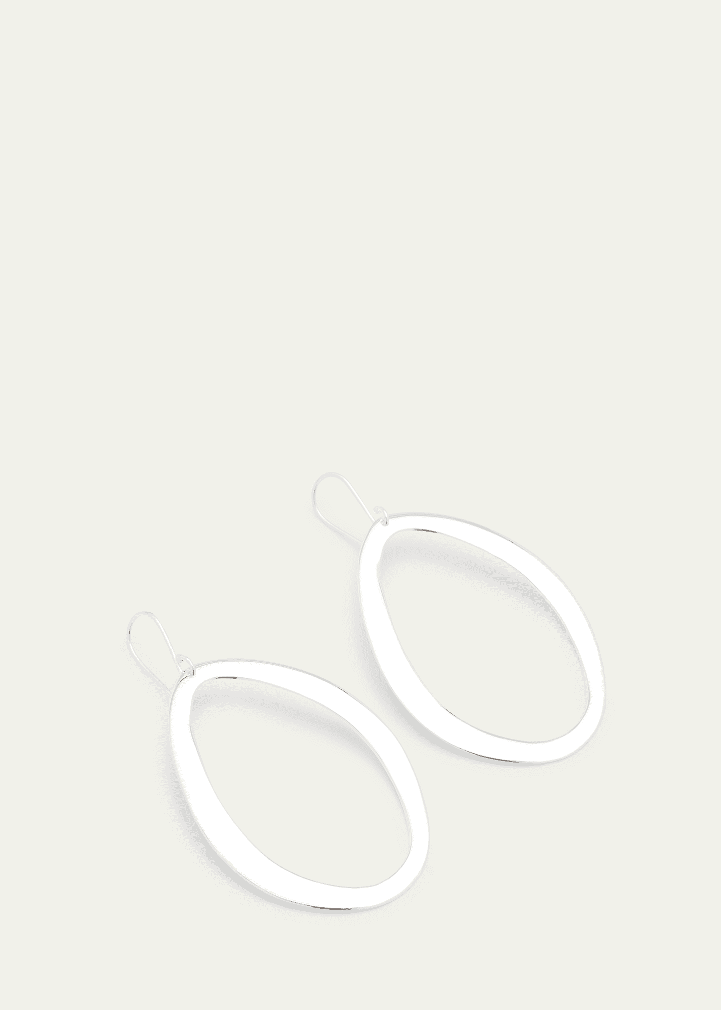 Ippolita Wavy Oval Drop Earrings in Sterling Silver Image 3 of 4