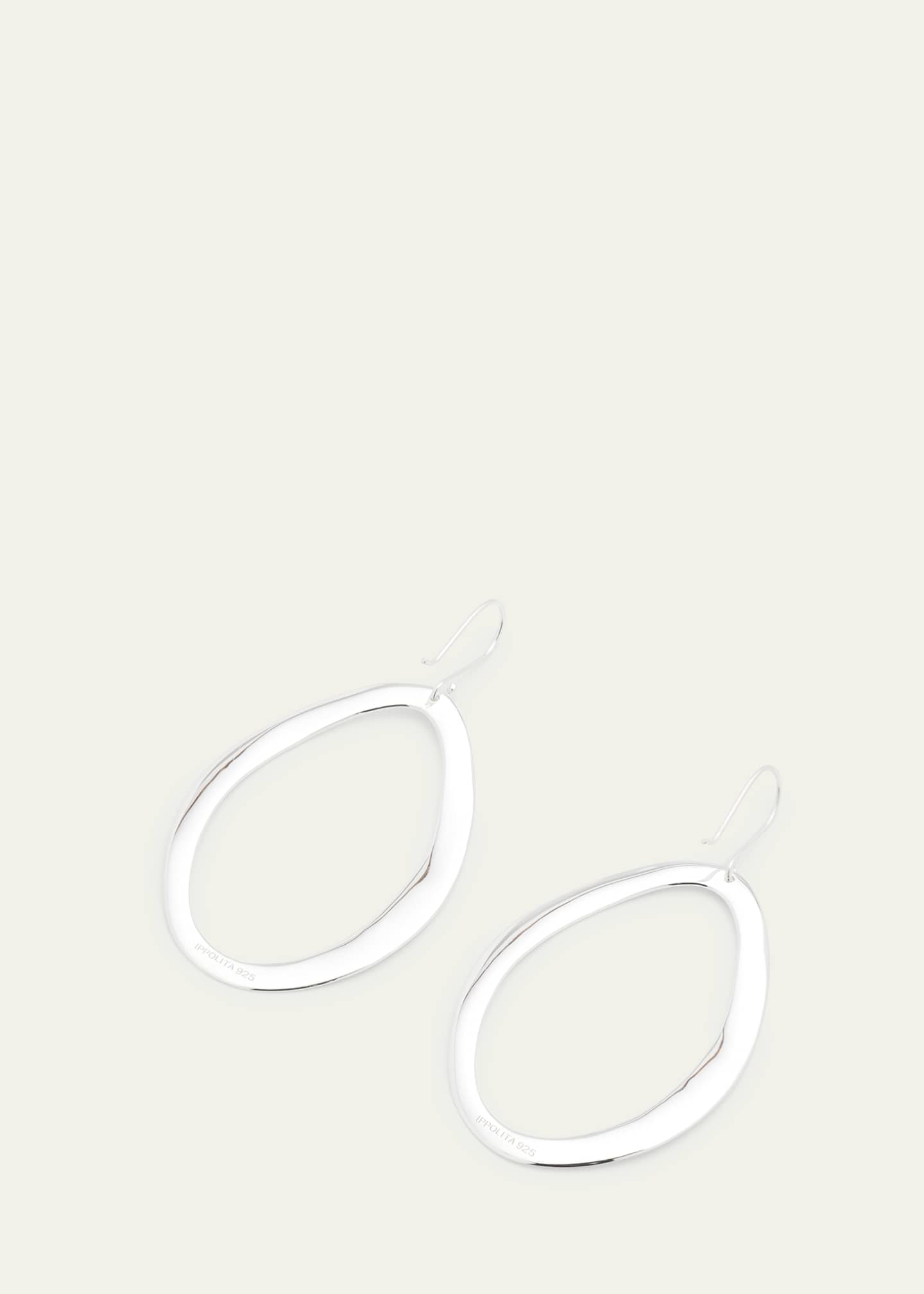 Ippolita Wavy Oval Drop Earrings in Sterling Silver Image 4 of 4