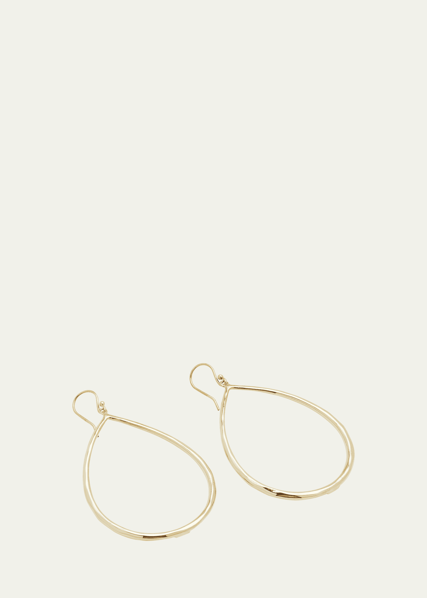 Ippolita Sculpted Open Teardrop Earrings in 18K Gold Image 3 of 4