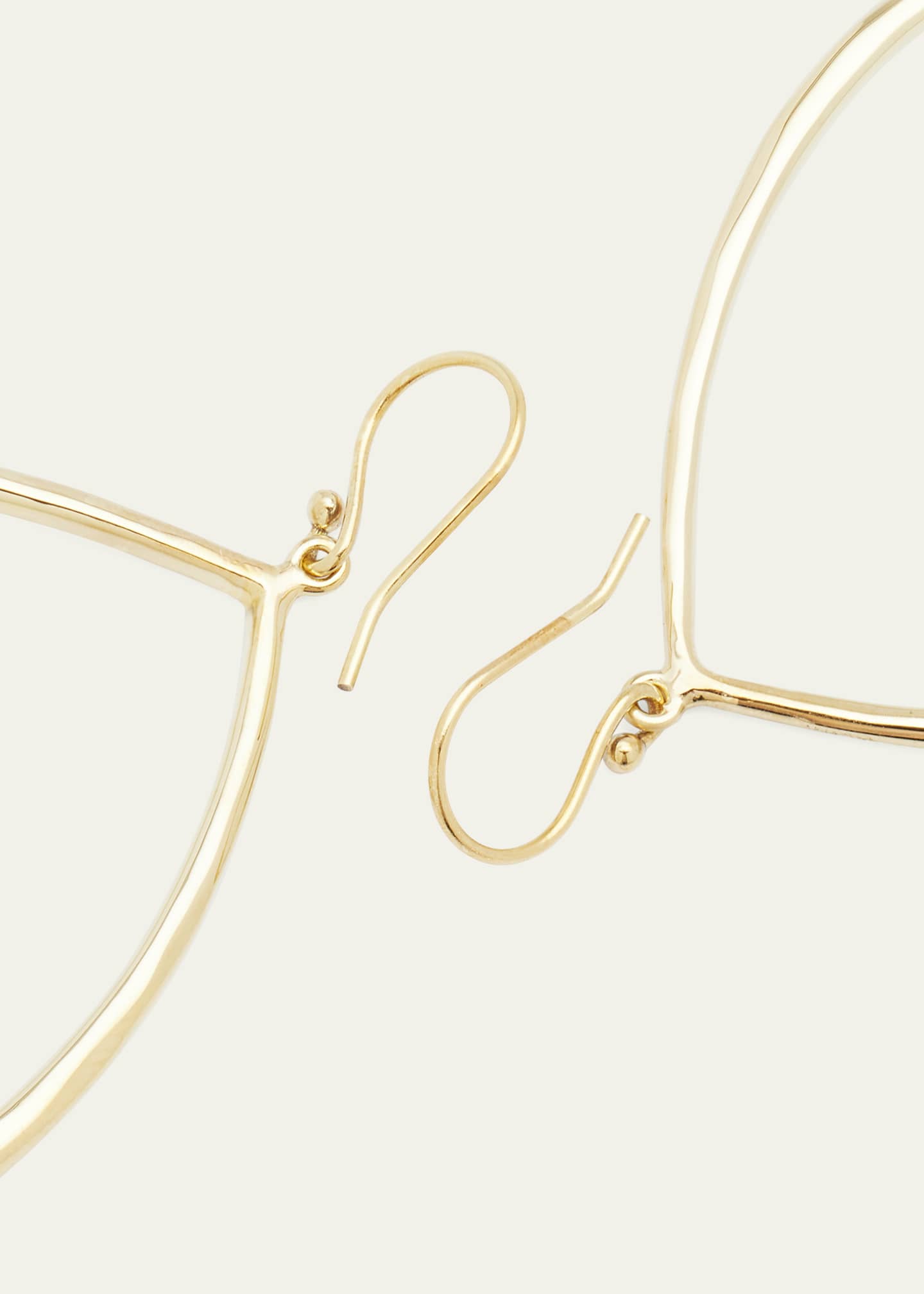 Ippolita Sculpted Open Teardrop Earrings in 18K Gold Image 4 of 4