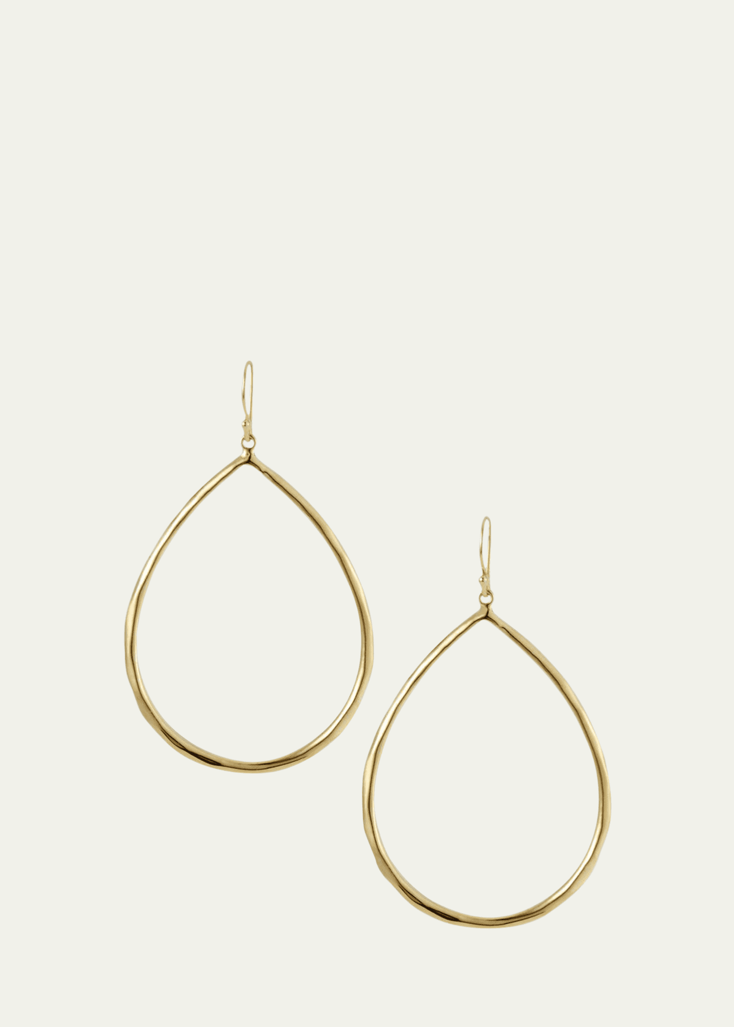 Ippolita Sculpted Open Teardrop Earrings in 18K Gold