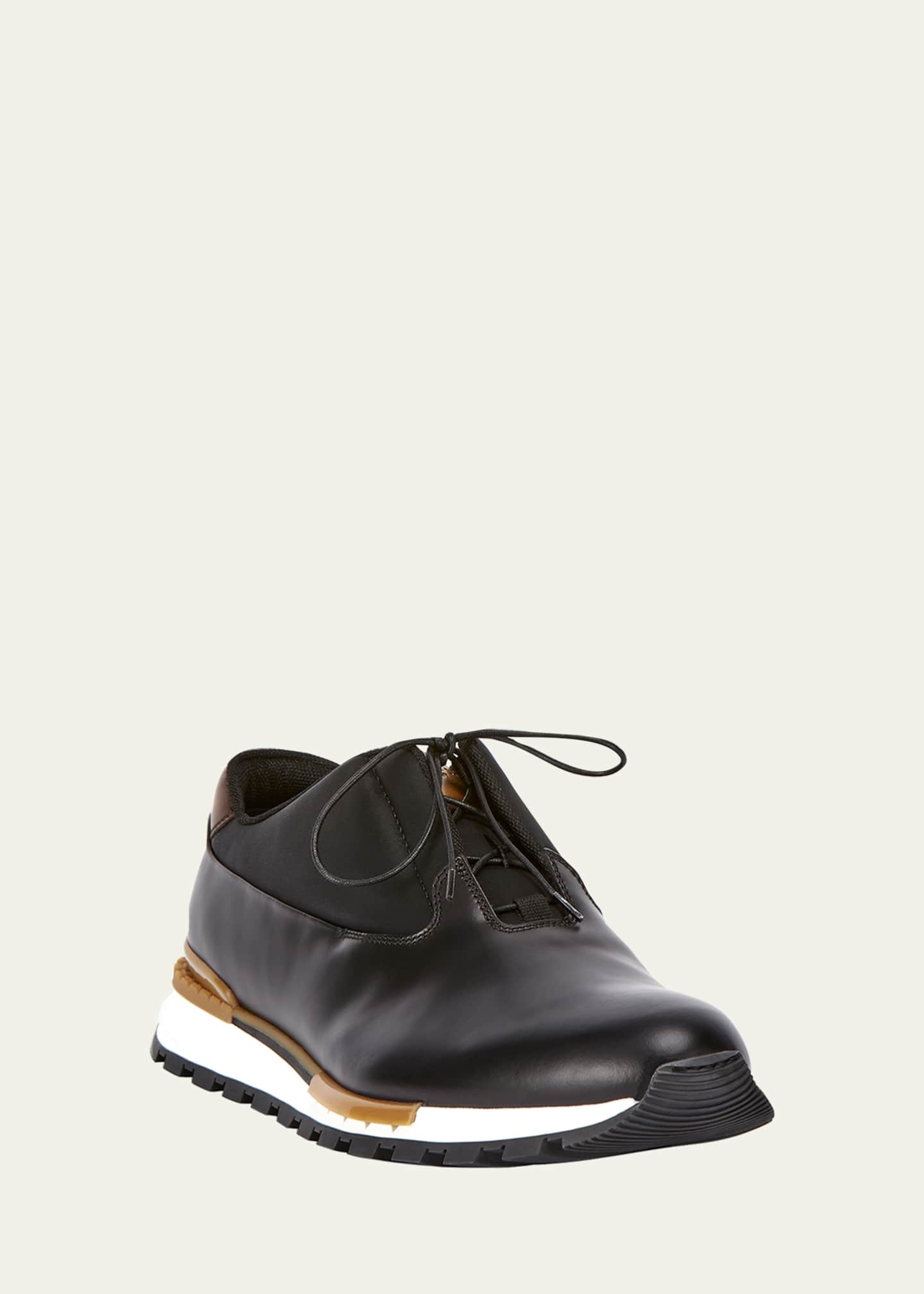 Fast Track Leather Sneakers in Brown - Berluti