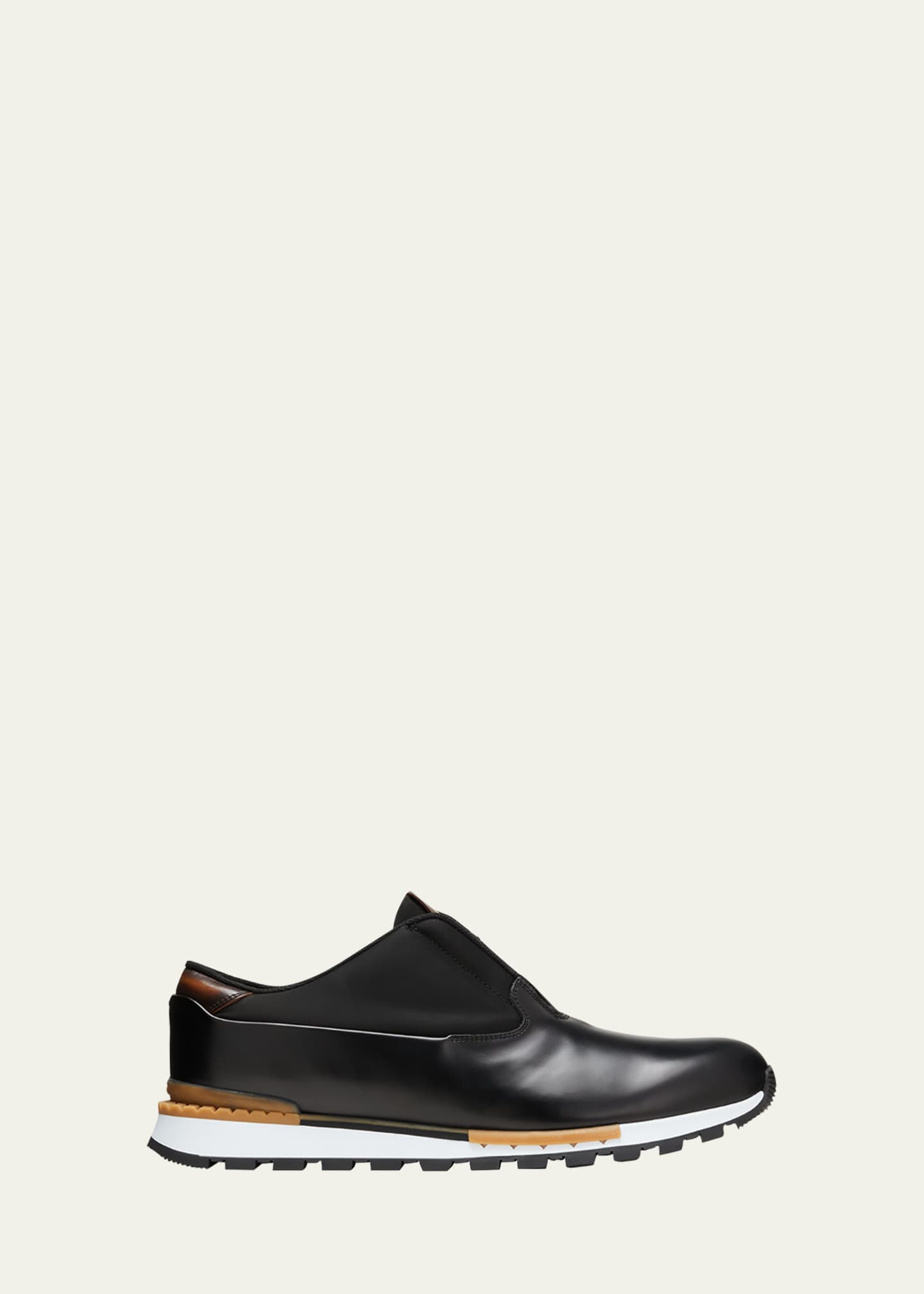Authentic New Berluti Fast Track Black Leather Sneaker 9.5