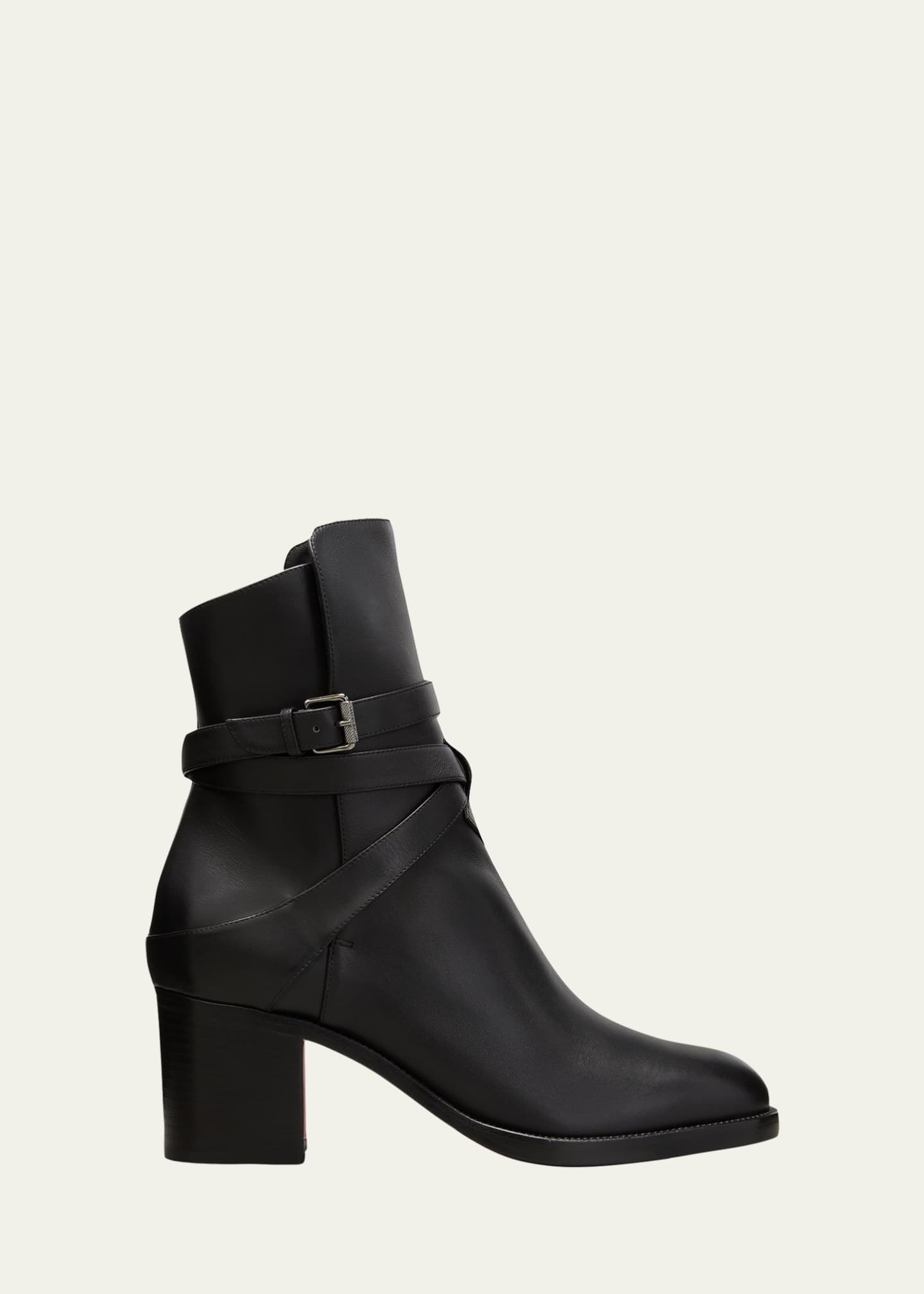 Red sole ankle boots clearance