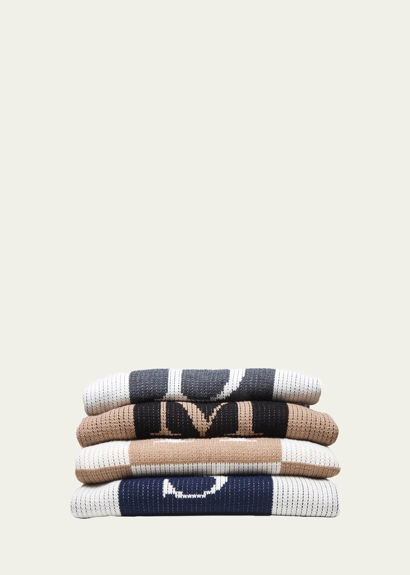 Butterscotch Blankees Personalized Check Colorblock Baby Blanket, Gray Image 2 of 2