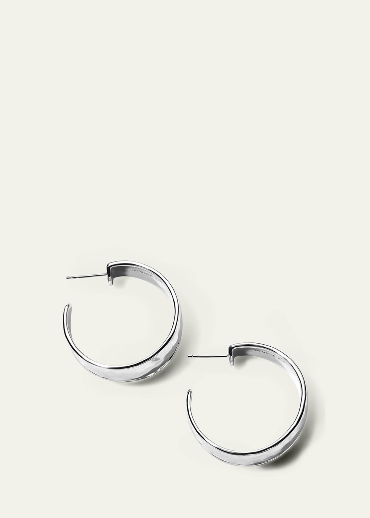 Ippolita Goddess Hoop Earrings in Sterling Silver Image 2 of 2