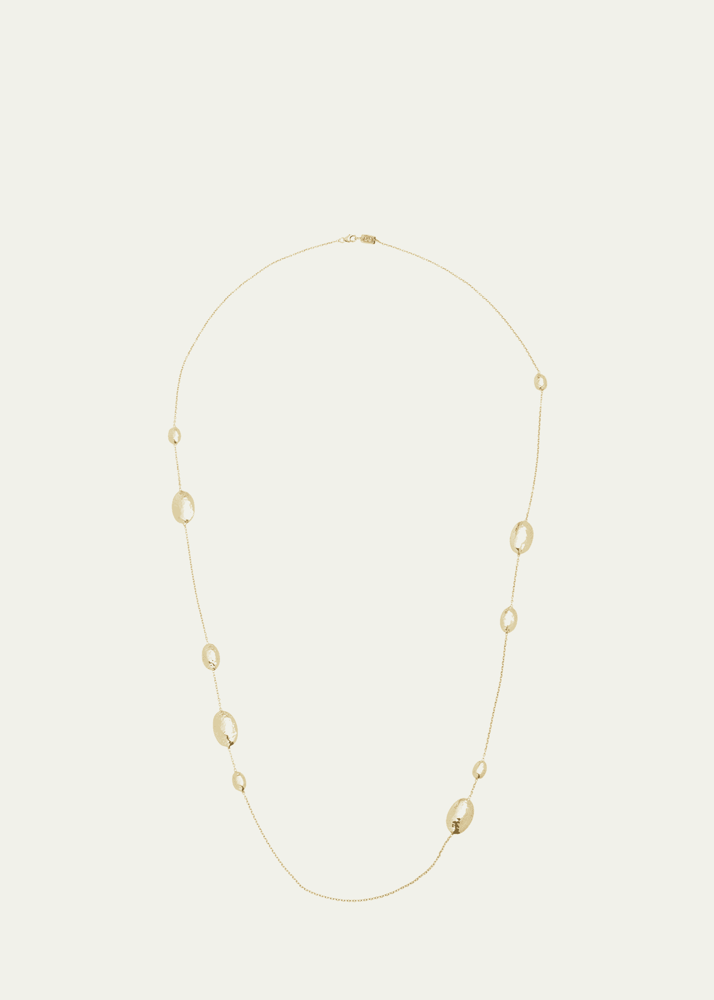 Ippolita Long Hammered Multi Station Layering Necklace in 18K Gold Image 1 of 4