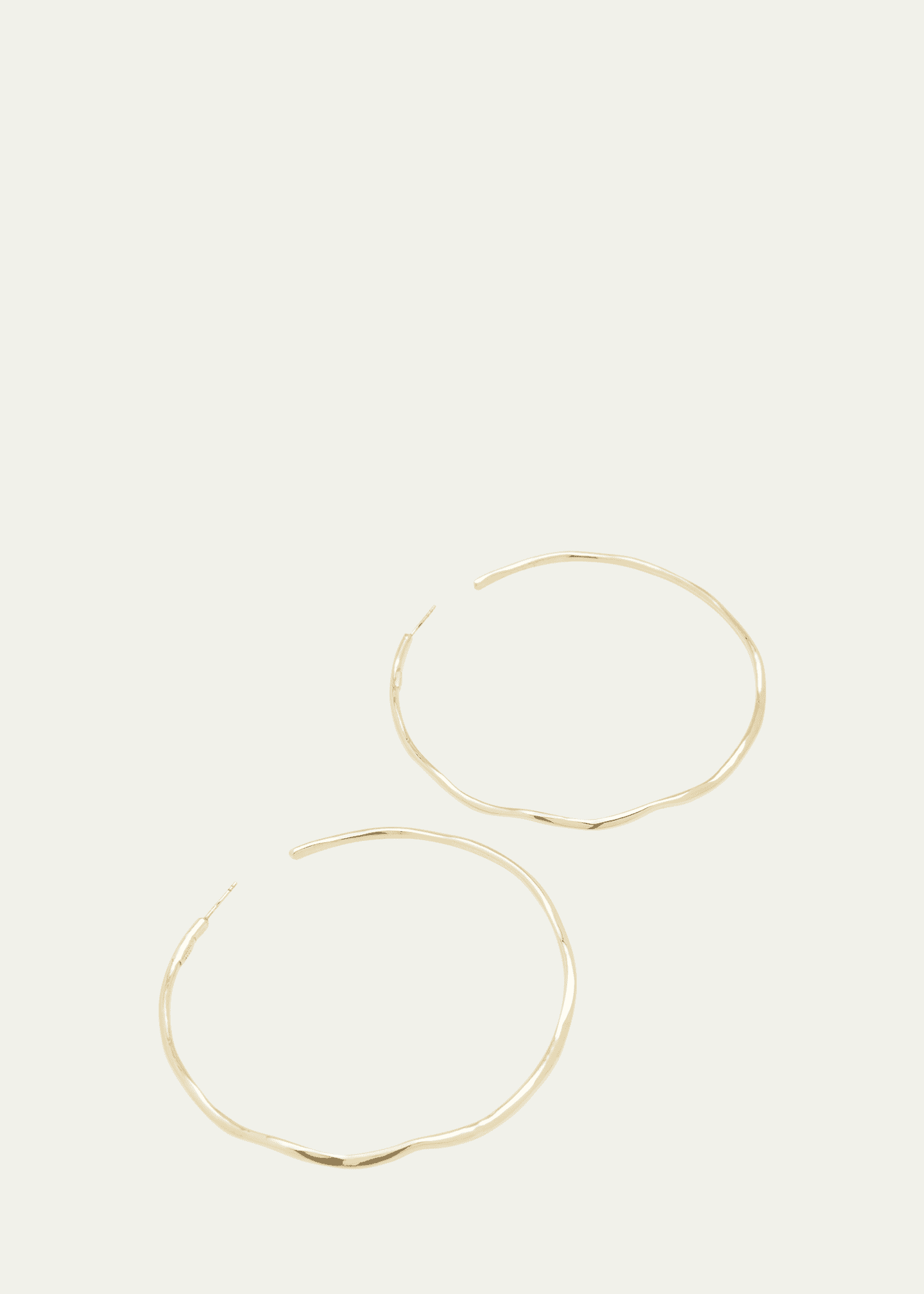Ippolita Classico Squiggle Hoops in 18K Gold Image 3 of 4