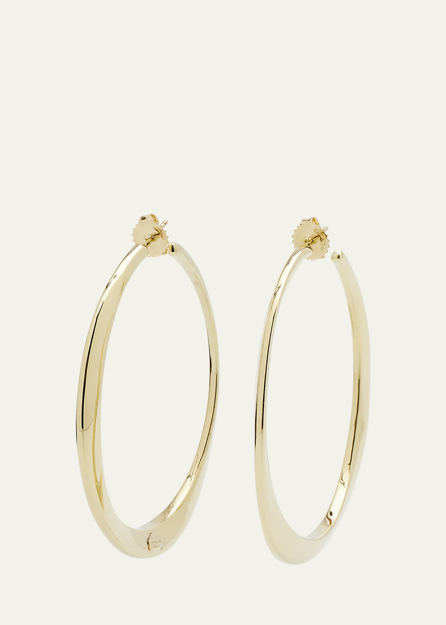 Ippolita Large Twisted Hoop Earrings in 18K Gold Image 3 of 4