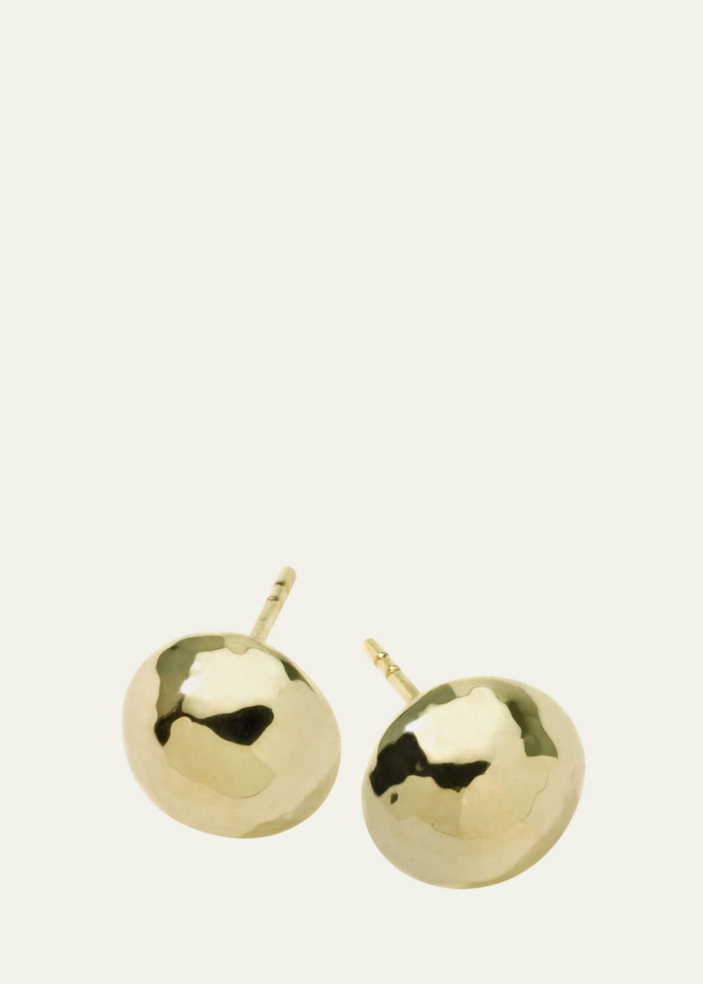 Ippolita Small Hammered Pinball Stud Earrings in 18K Gold Bergdorf Goodman