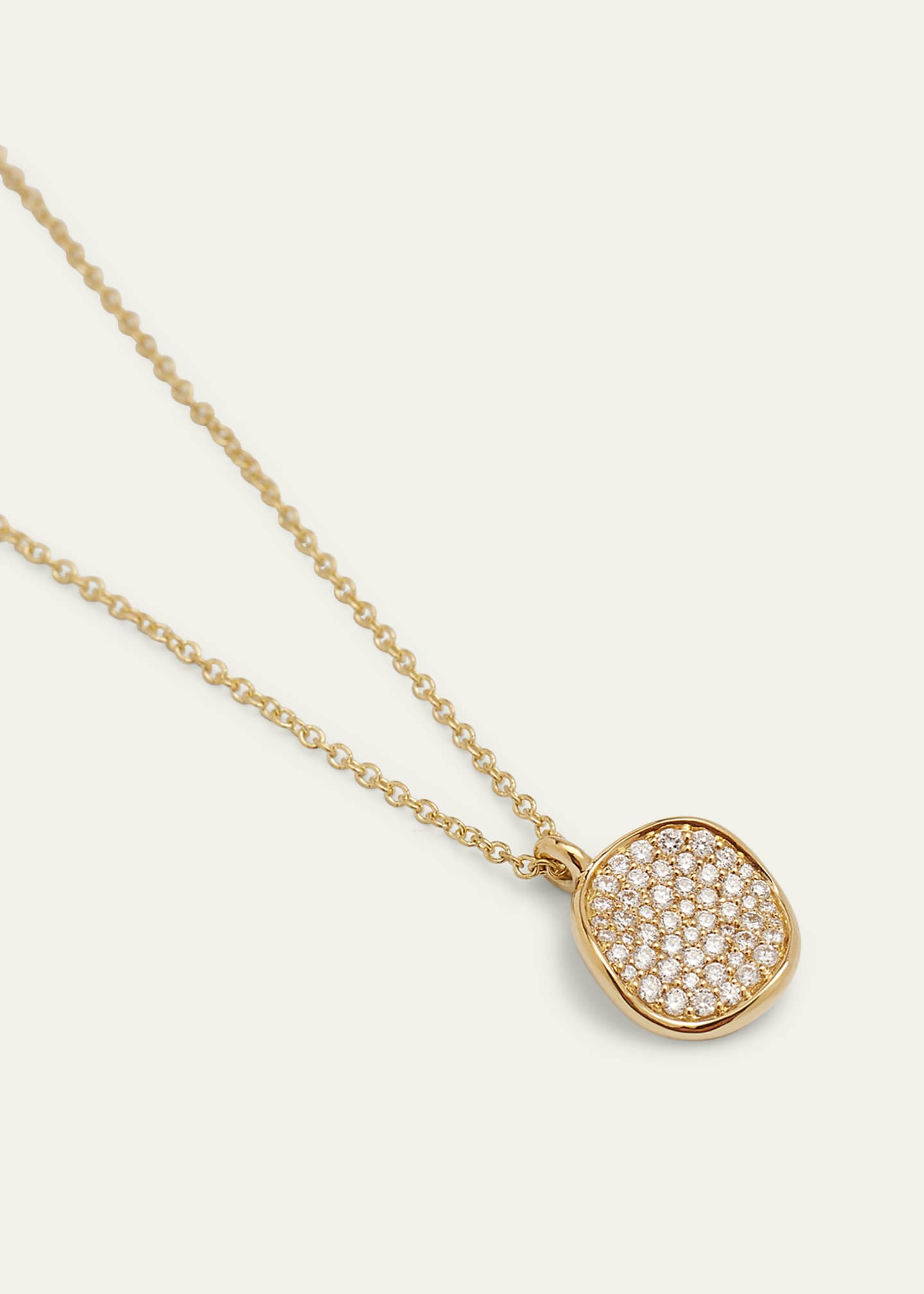 Ippolita Small Flower Pendant Necklace in 18K Gold with Diamonds Image 3 of 4
