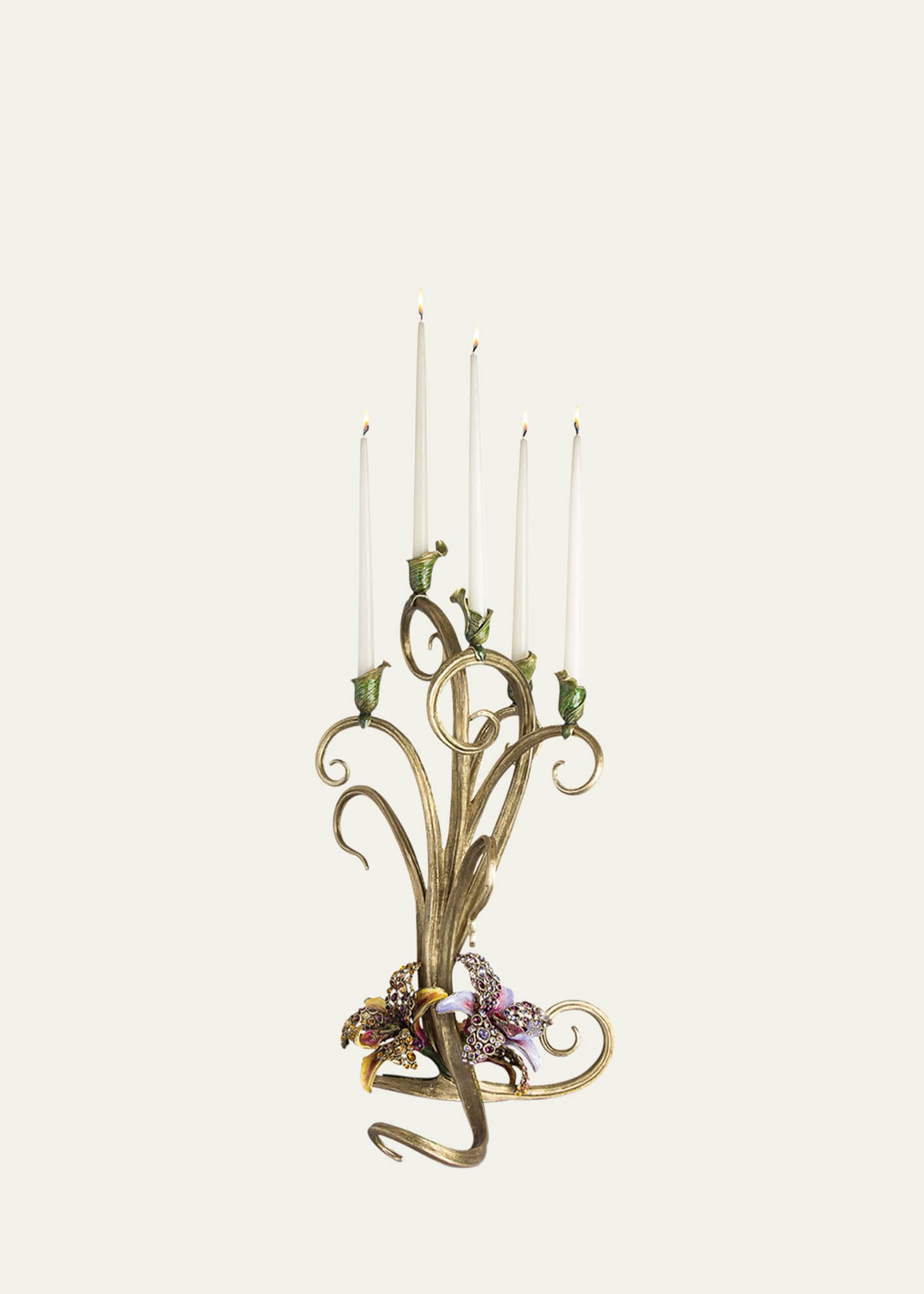 Jay Strongwater Orchid Candelabra