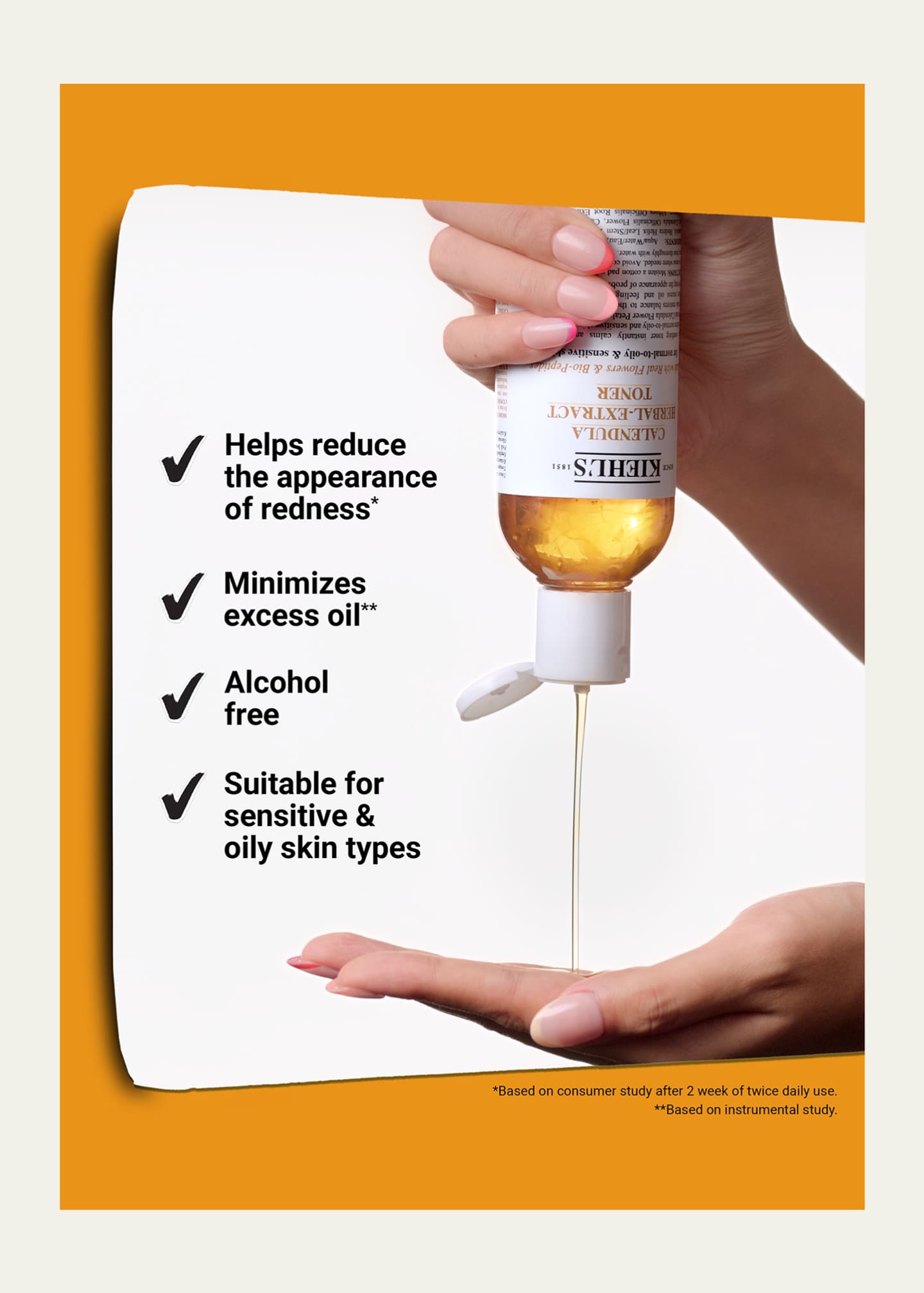 Kiehl's Since 1851 Calendula Herbal Extract Alcohol-Free Toner, 8.4 oz. Image 4 of 5