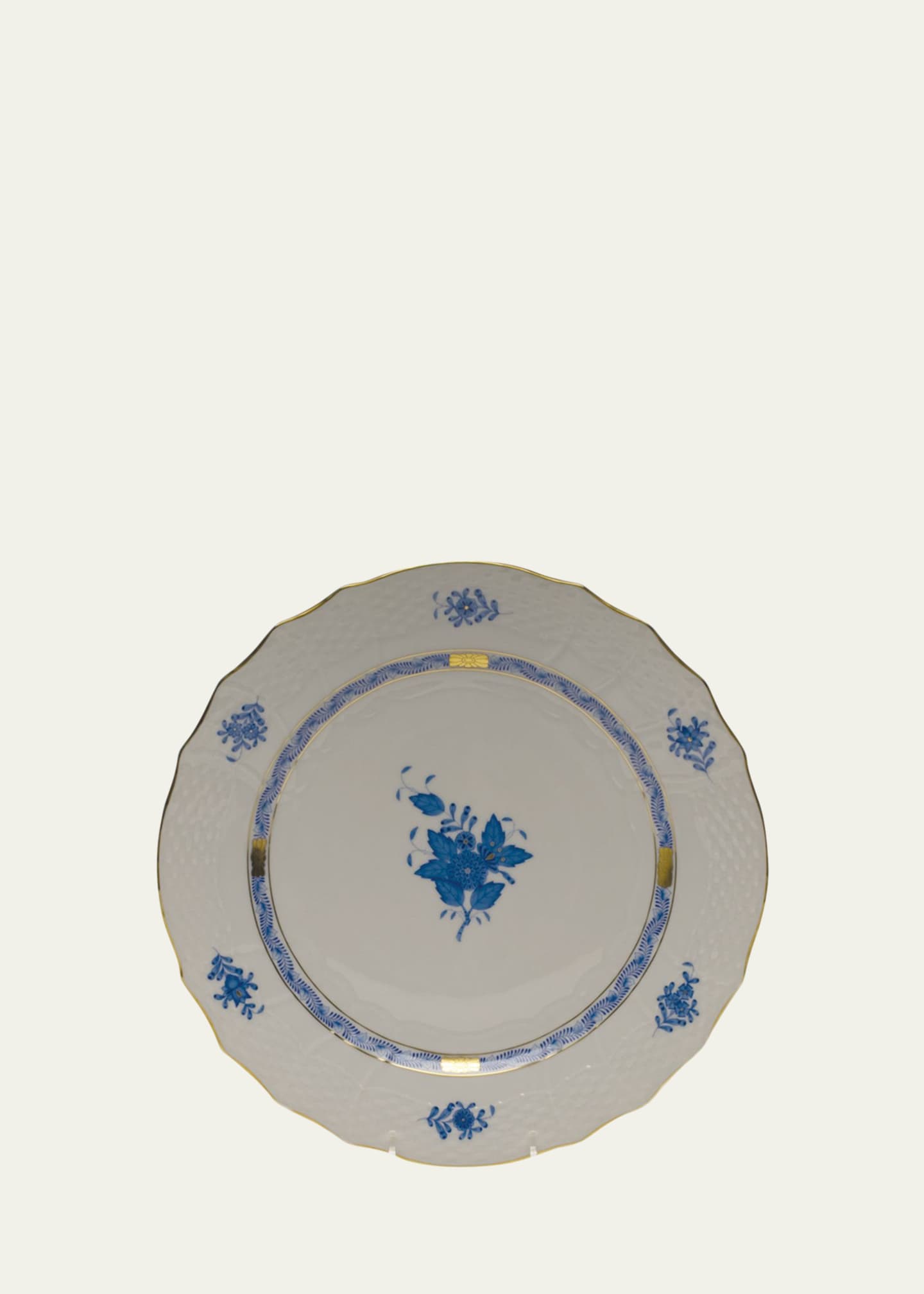 Herend Chinese Bouquet Blue Service Plate