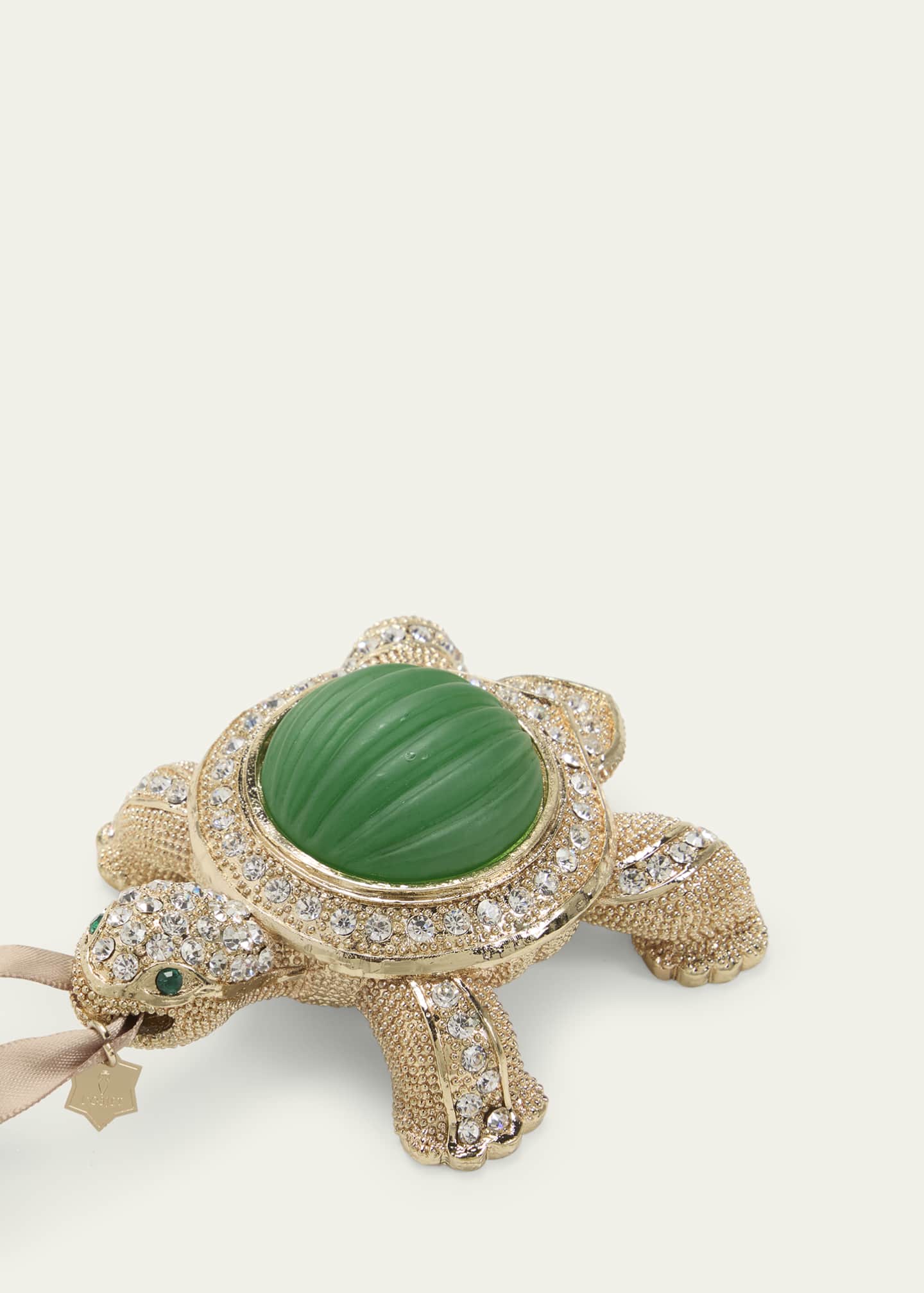 L'Objet Crystal-Embellished Turtle Christmas Ornament Image 2 of 2
