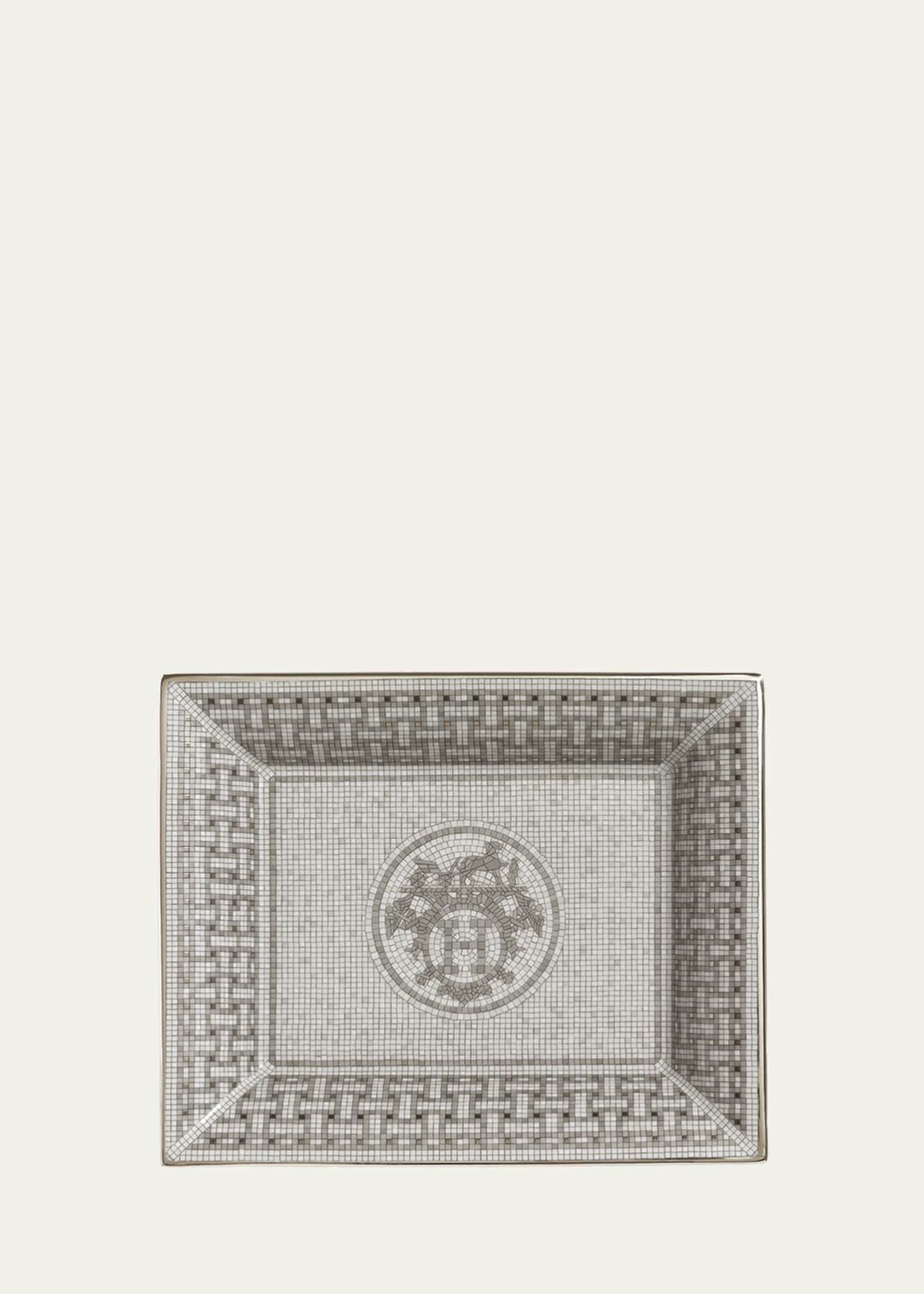 Hermes Mosaique Au 24 Platinum Tray - Bergdorf Goodman