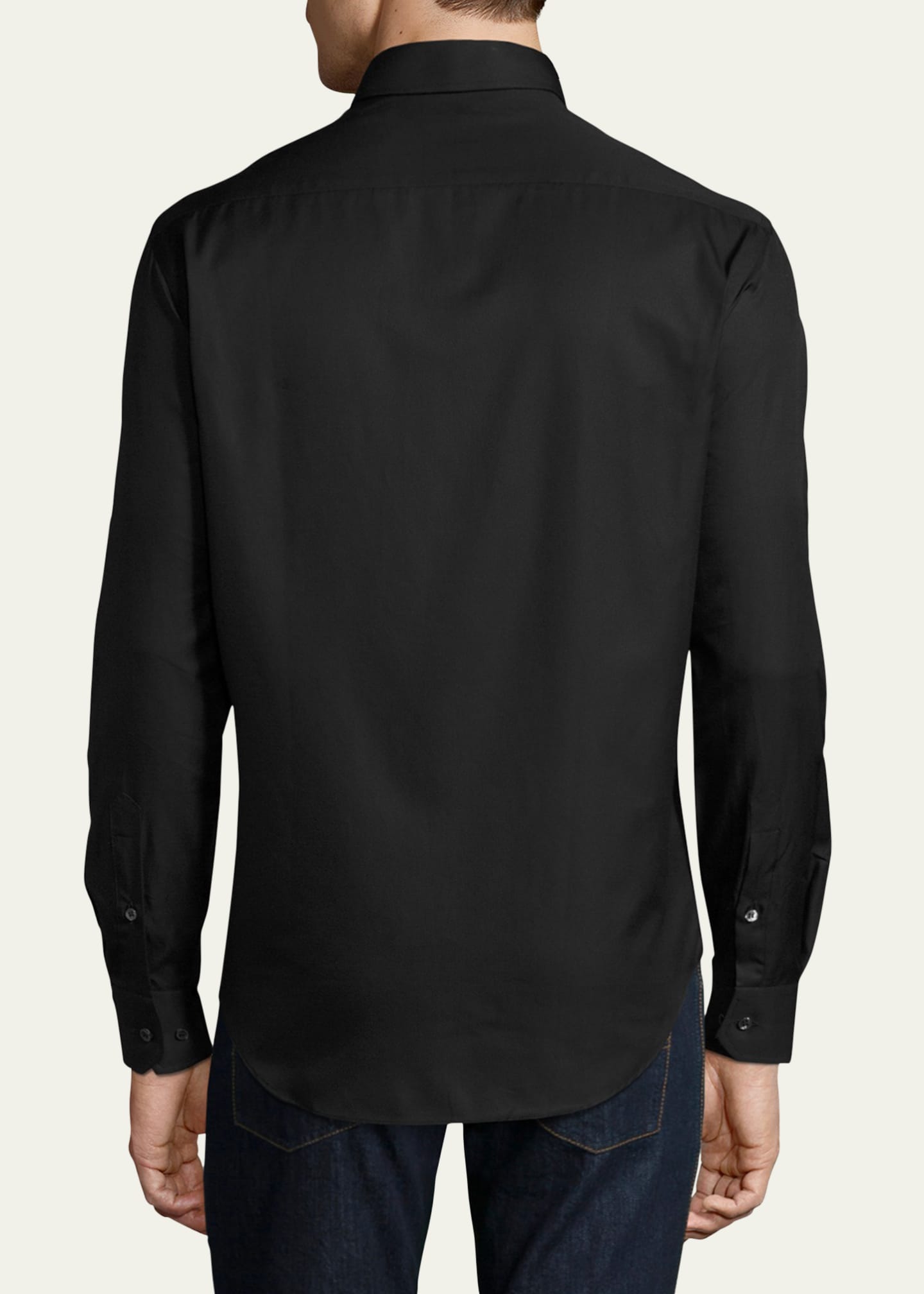 Zorgvuldig lezen Appartement Elegantie Giorgio Armani Basic Sport Shirt, Black - Bergdorf Goodman