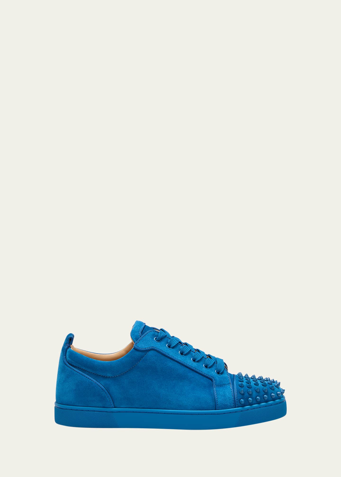 Mens louboutin suede sneakers hotsell