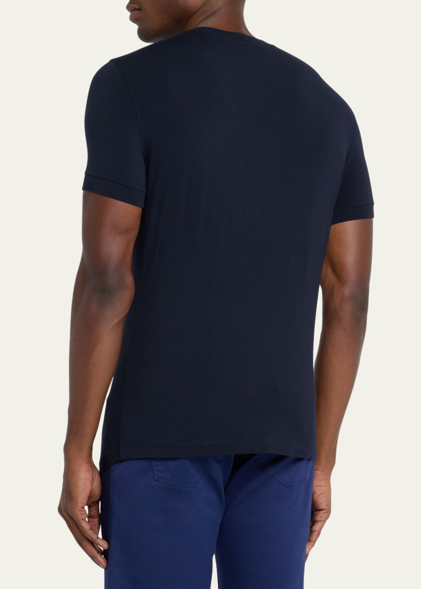 Giorgio Armani Men's Solid Jersey Crewneck T-Shirt - Bergdorf Goodman