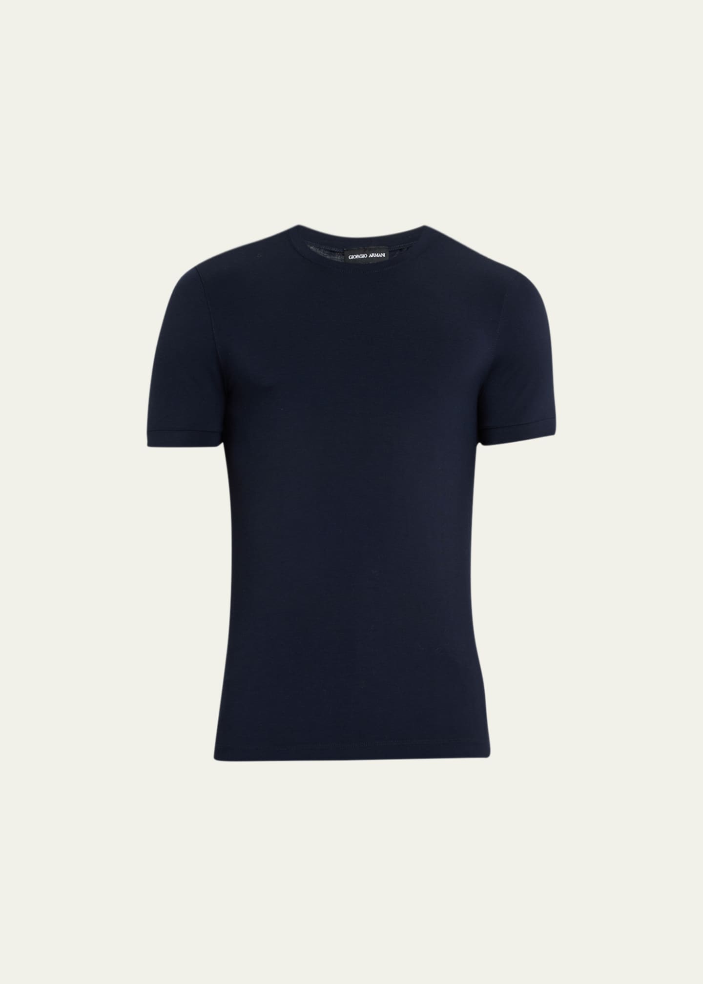 Giorgio Armani Men s Solid Jersey Crewneck T Shirt