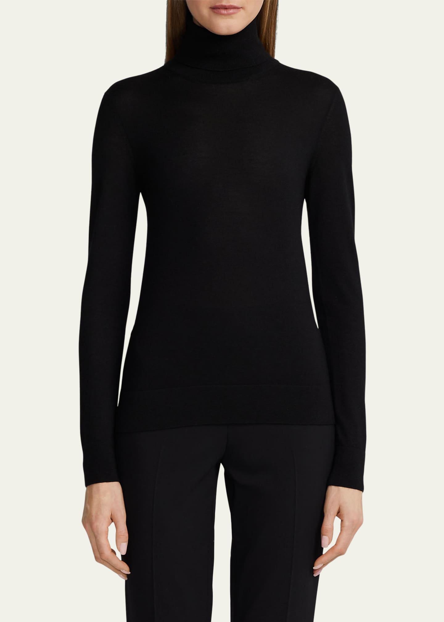 Ralph Lauren Cashmere Long-Sleeve Turtleneck Sweater