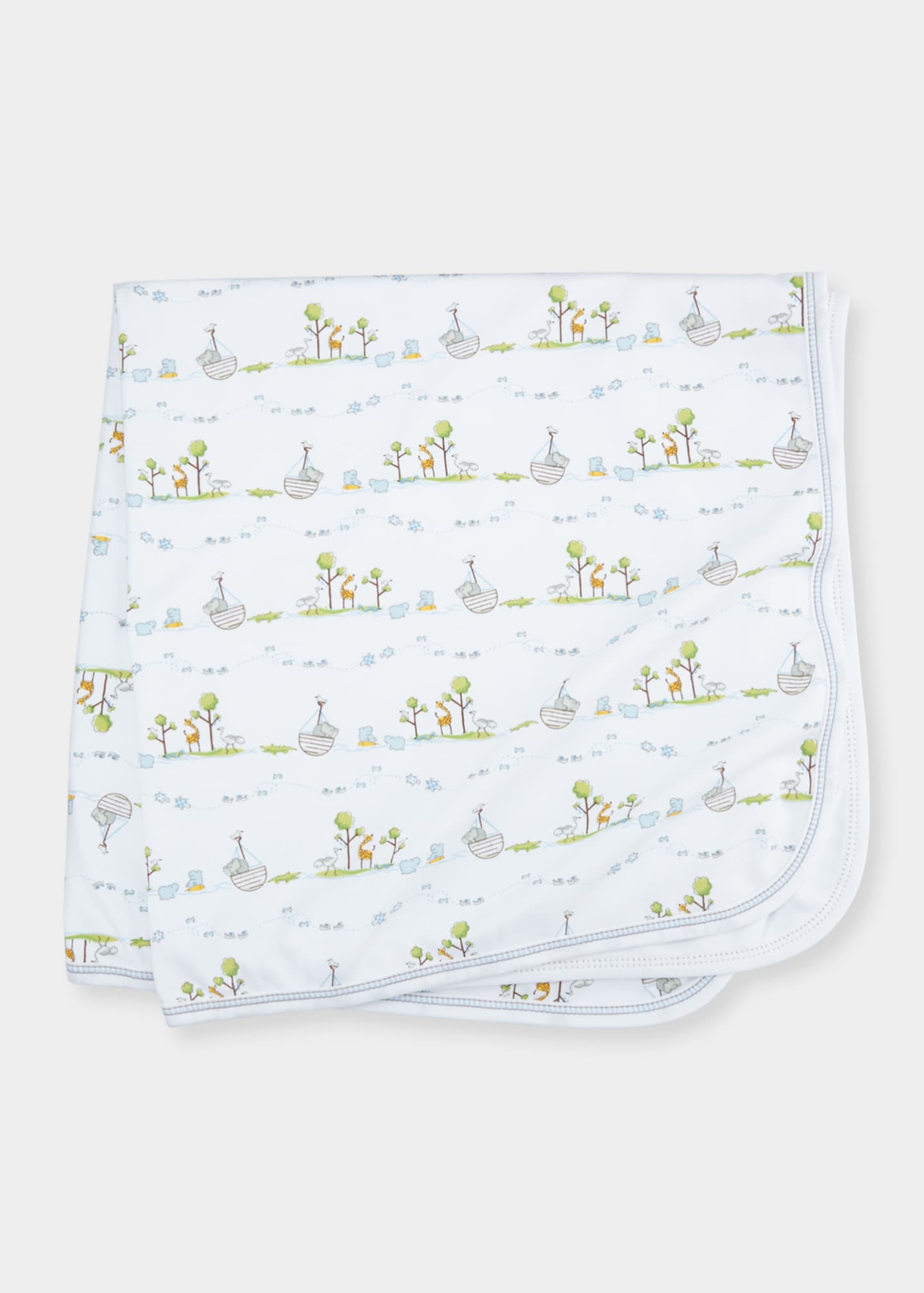 Kissy Kissy Noah's Ark Printed Pima Blanket Image 1 of 2