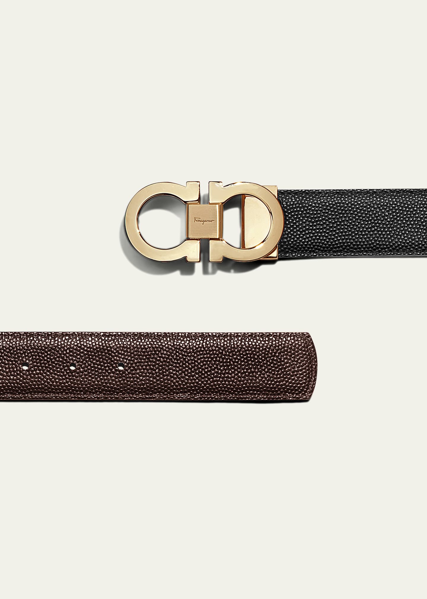 Ferragamo Men's Reversible Gancini Belt