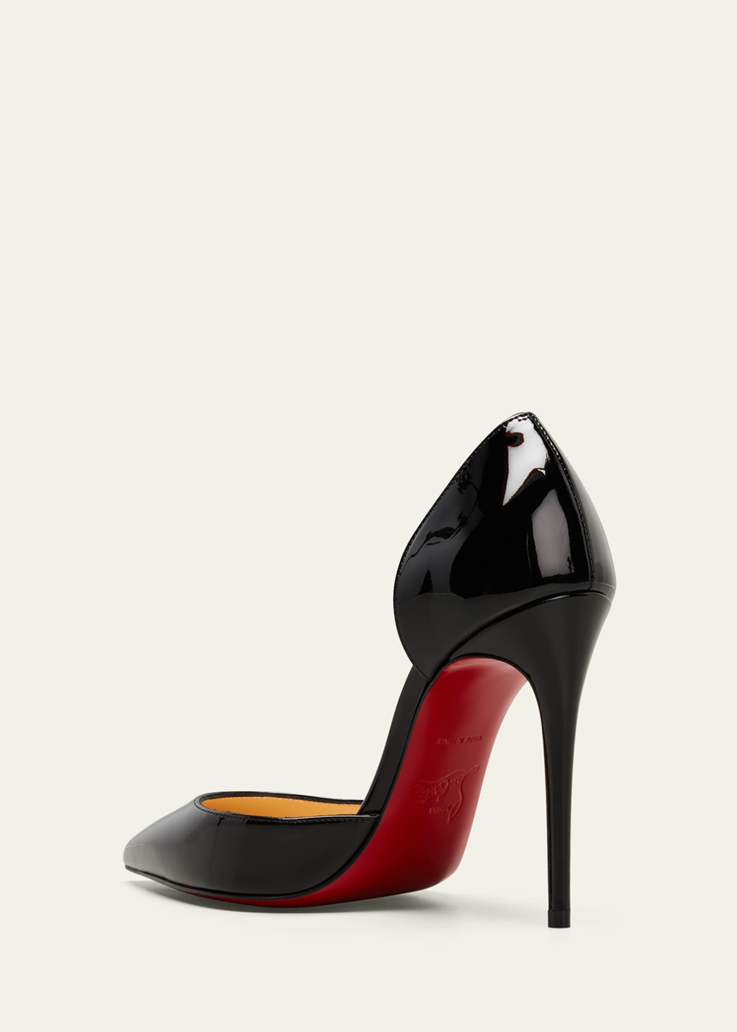 Christian Louboutin Iriza Patent OpenSide Red Sole Pump Bergdorf Goodman
