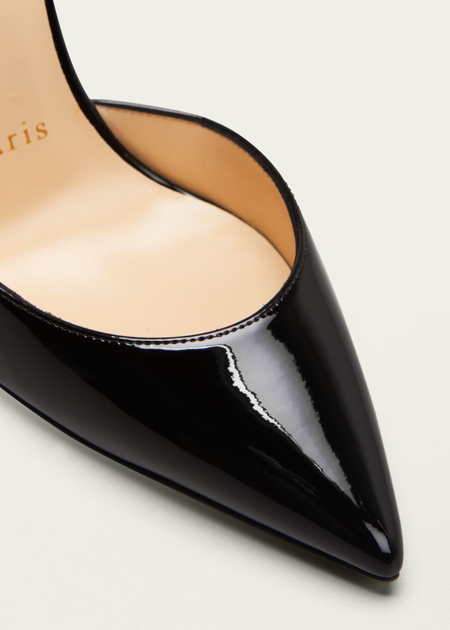 Christian Louboutin Iriza Patent OpenSide Red Sole Pump Bergdorf Goodman