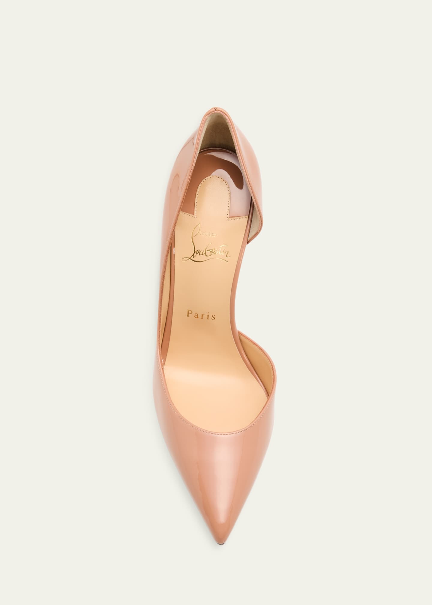 Christian Louboutin 100mm Iriza Patent Open-Side Pumps - Bergdorf