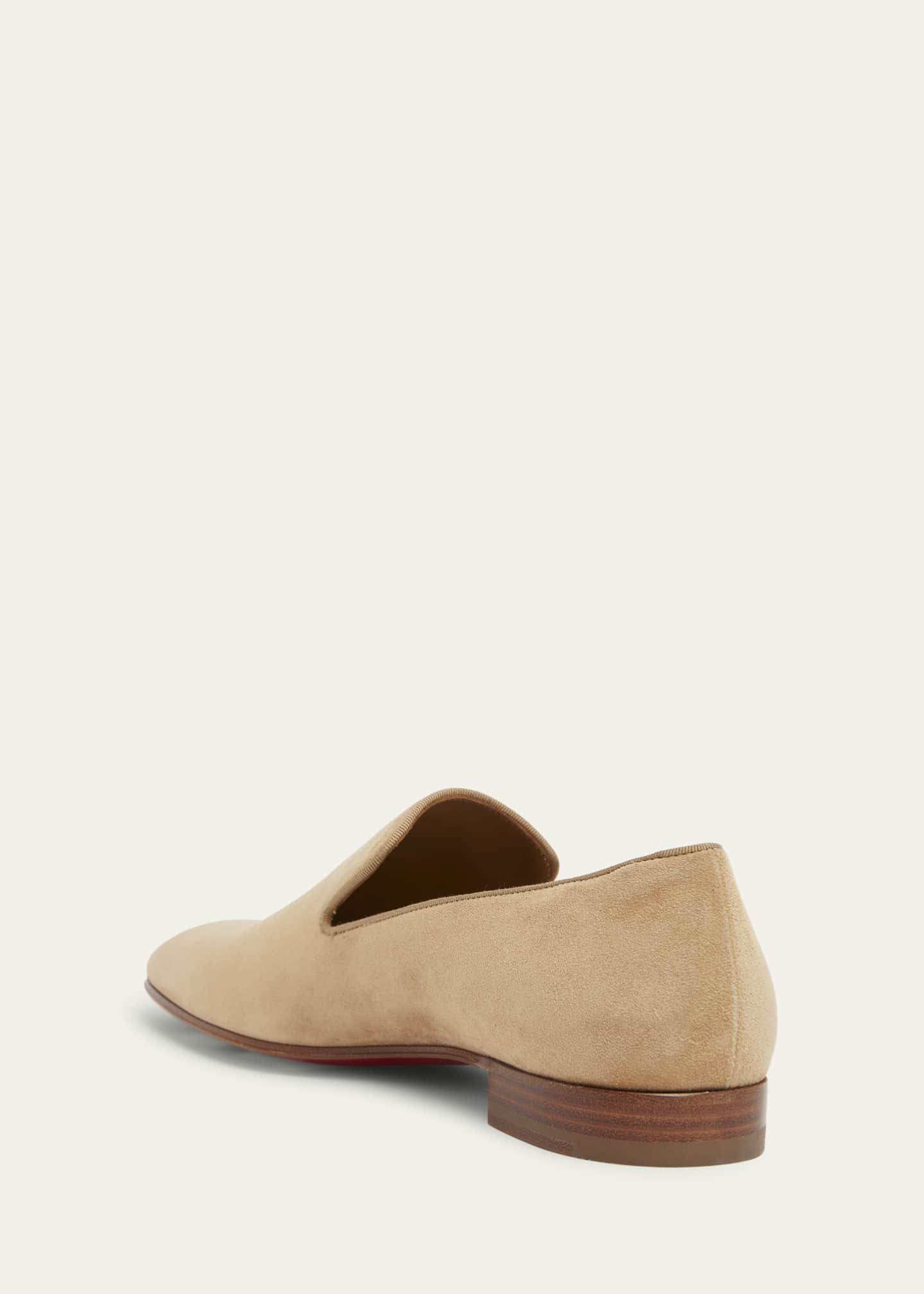 Christian Louboutin Men's Dandelion Velour Slip-On Loafers Image 2 of 4
