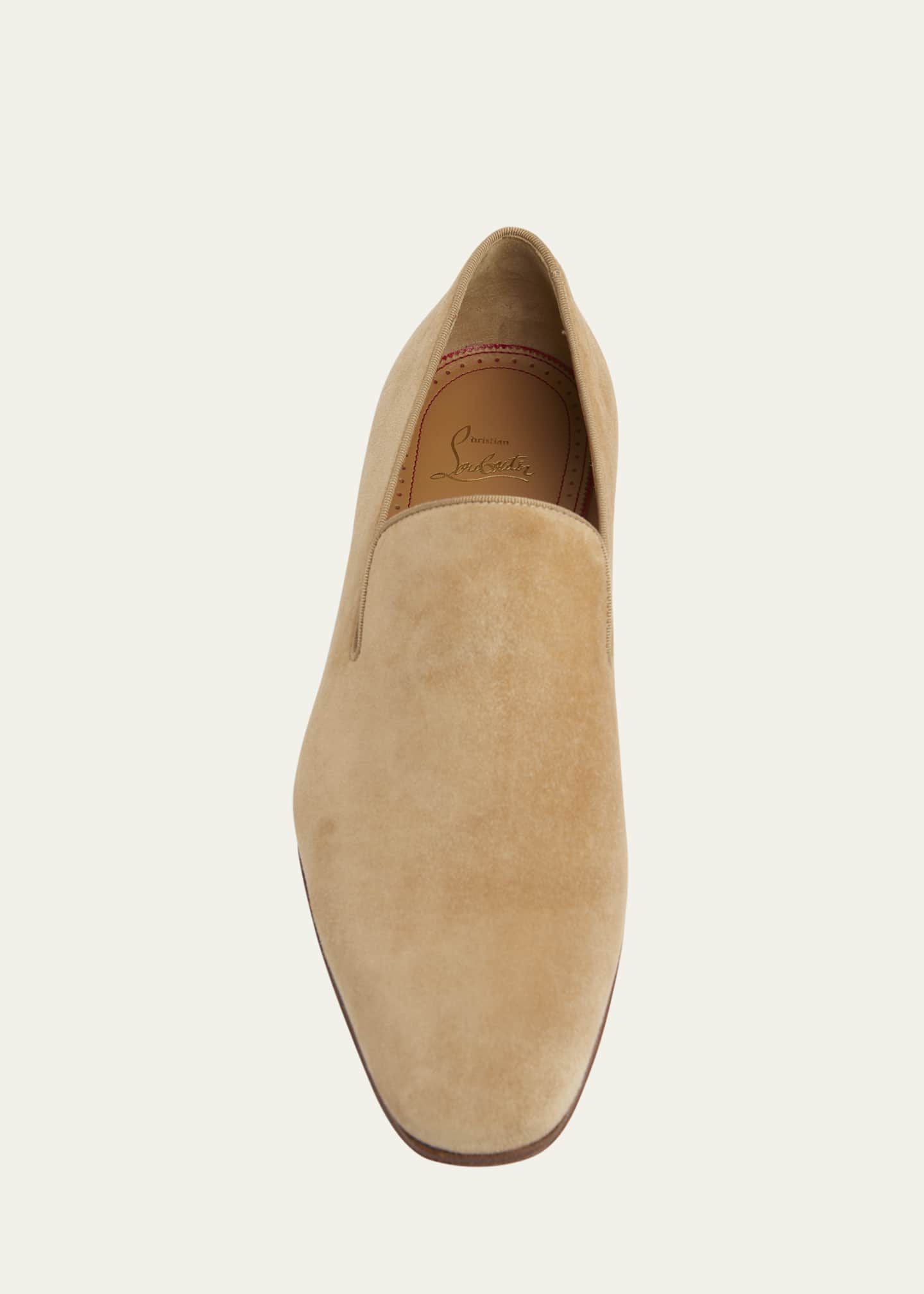 Christian Louboutin Men's Dandelion Velour Slip-On Loafers Image 6 of 6