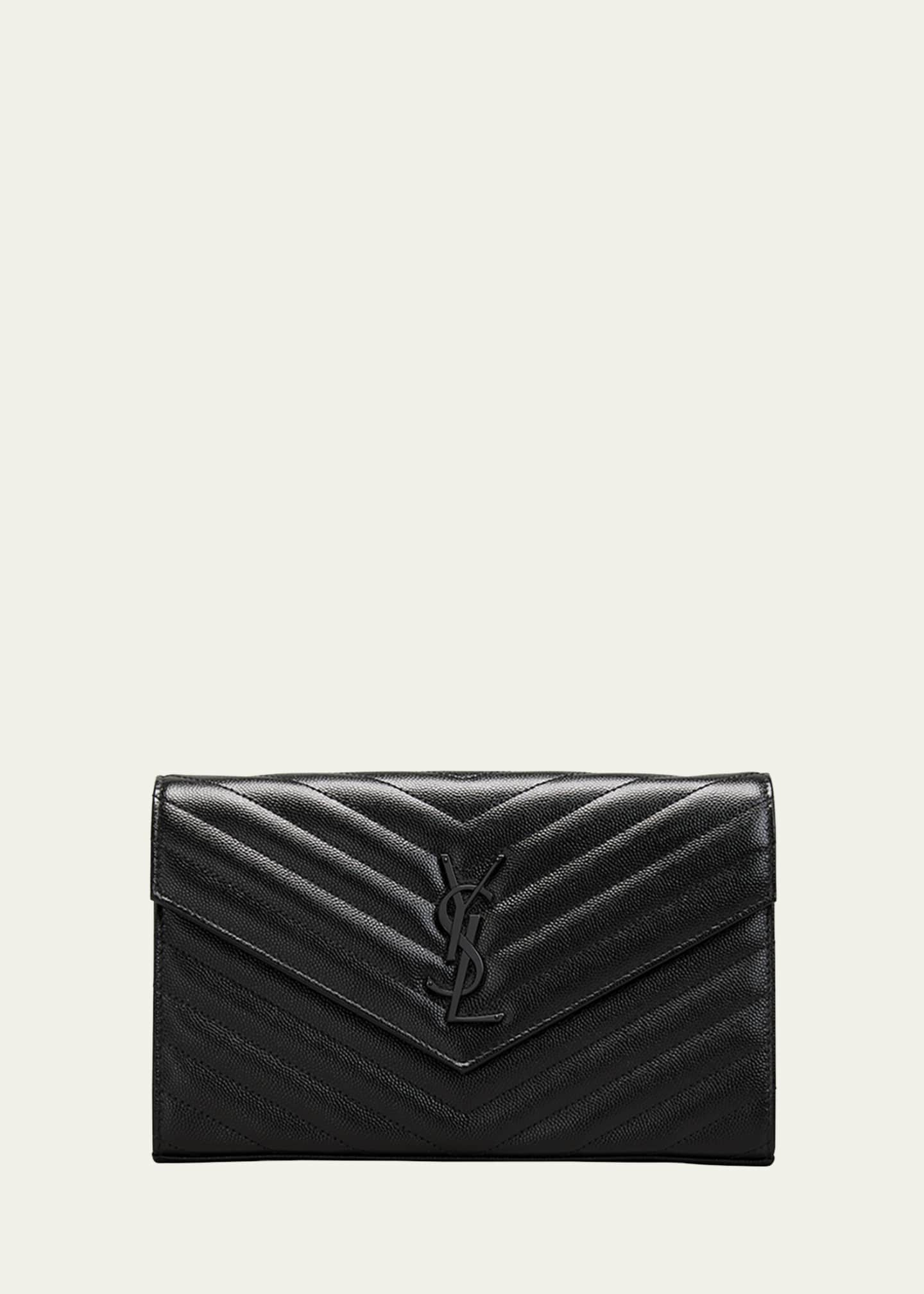 Saint Laurent Monogram Wallet on Chain