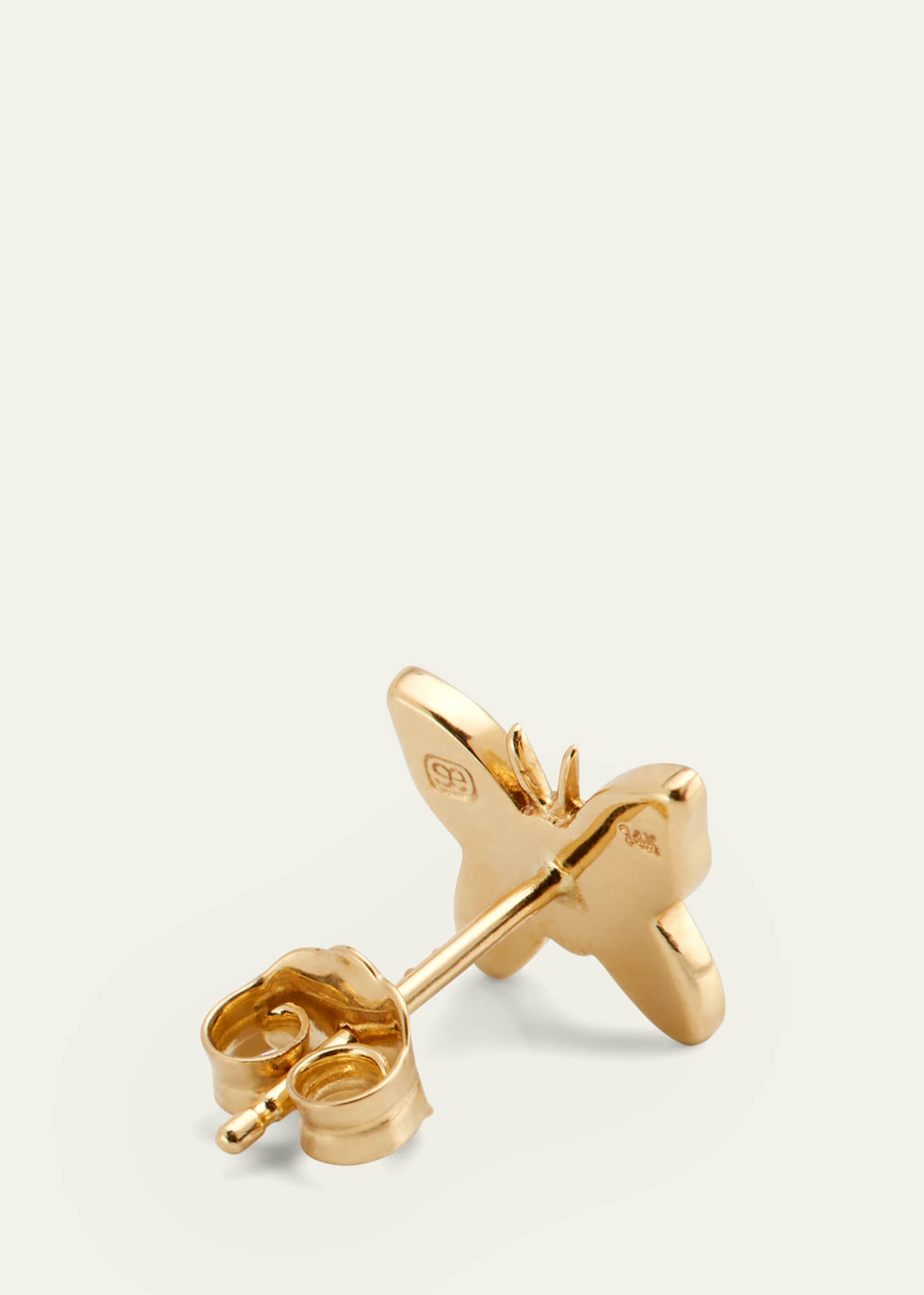 Sydney Evan 14k Diamond Butterfly Single Stud Earring Image 4 of 4