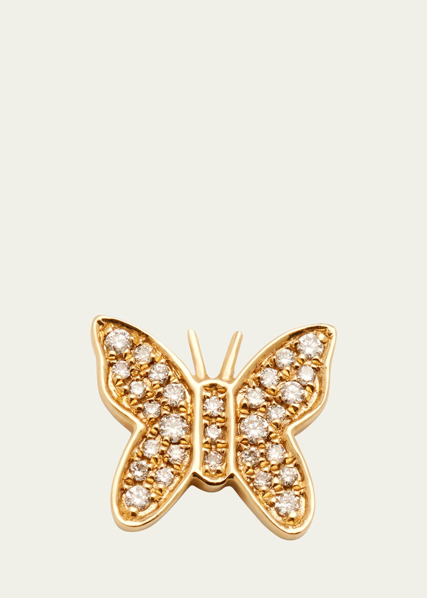 Sydney Evan 14k Diamond Butterfly Single Stud Earring Image 1 of 4