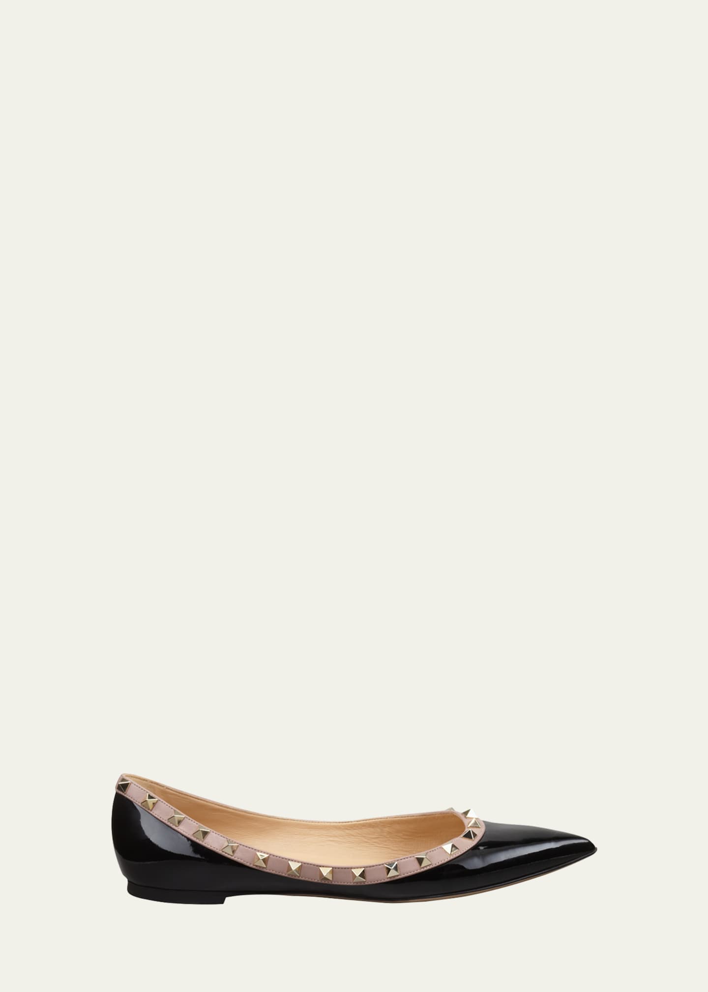 Valentino top patent flats