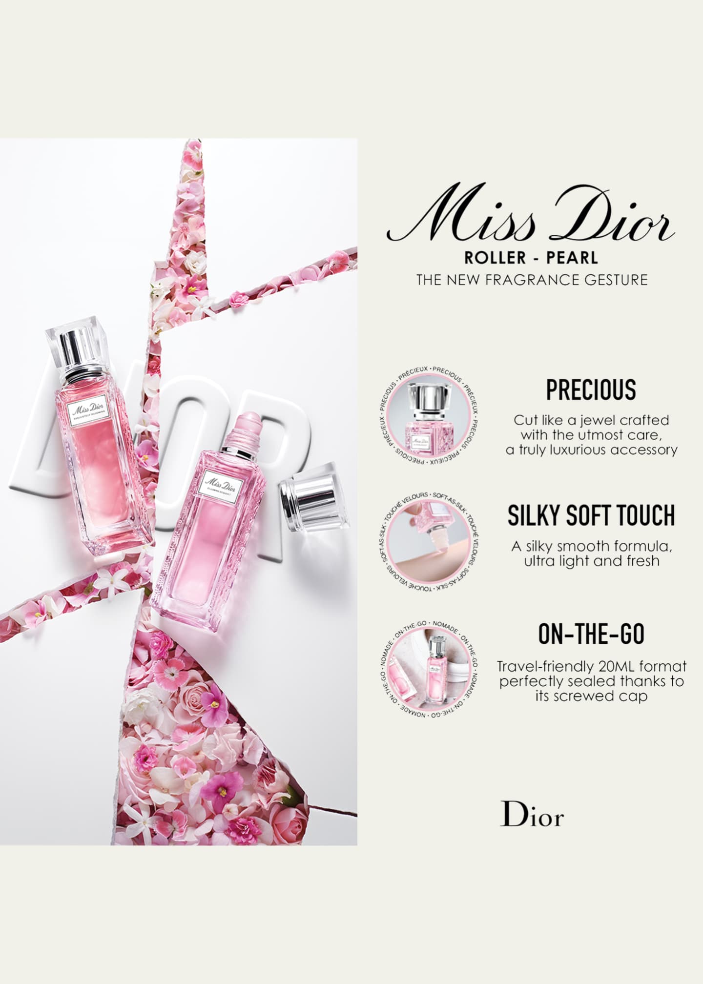 Miss Dior Absolutely Blooming Eau de Parfum Roller-Pearl