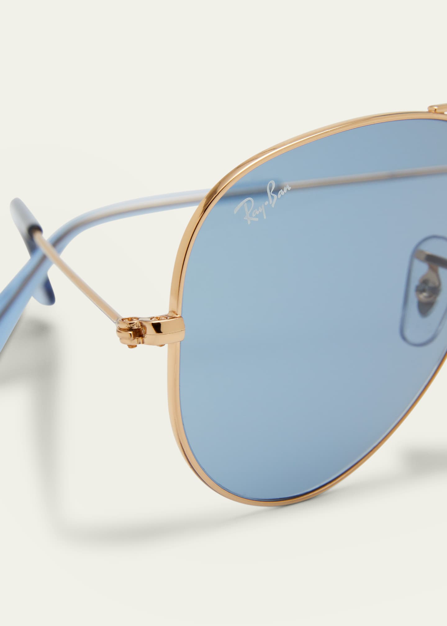 Ray-Ban Teardrop Aviator Sunglasses, Gold
