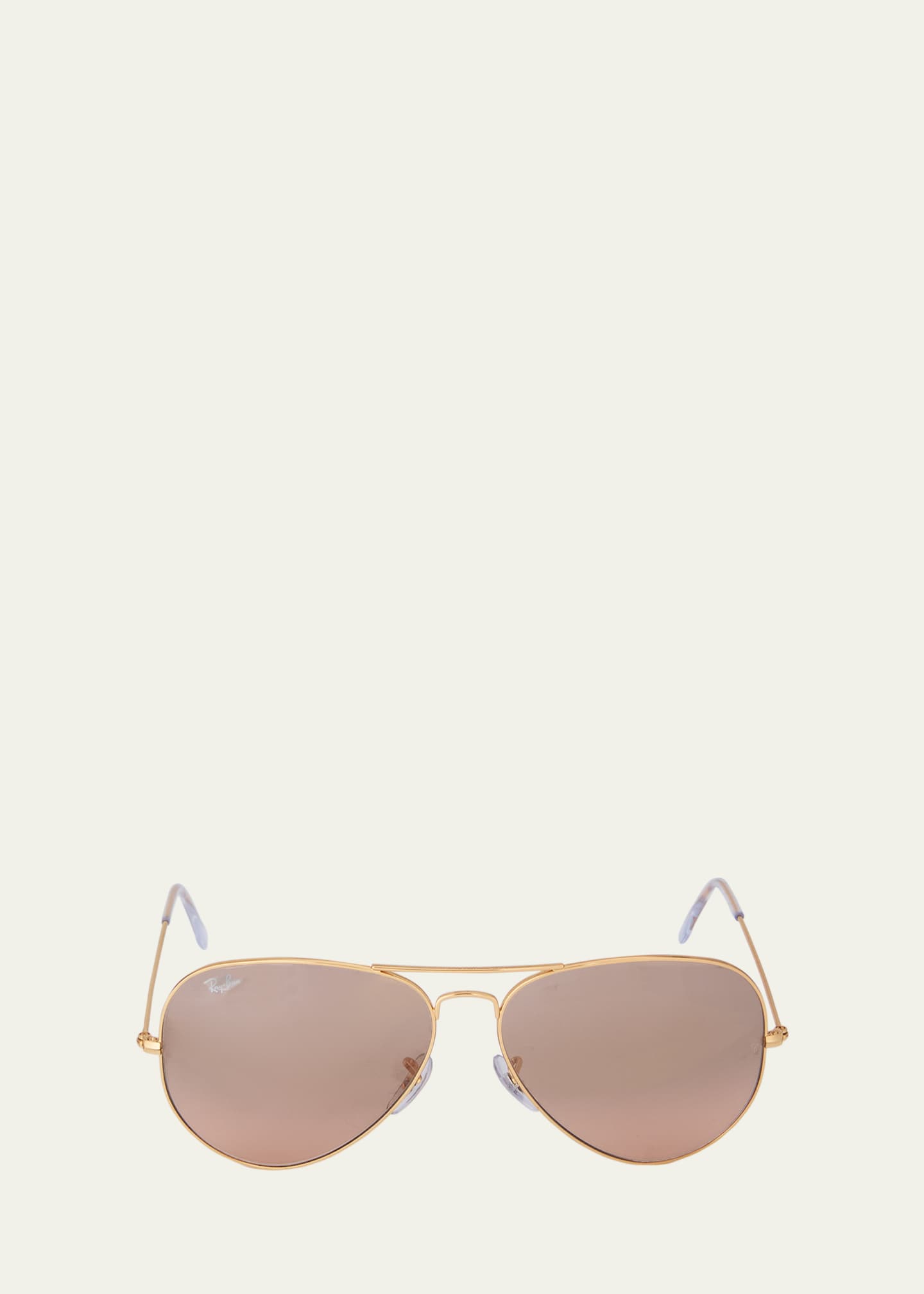 Ray Ban Mirrored Flash Aviator Sunglasses Bergdorf Goodman