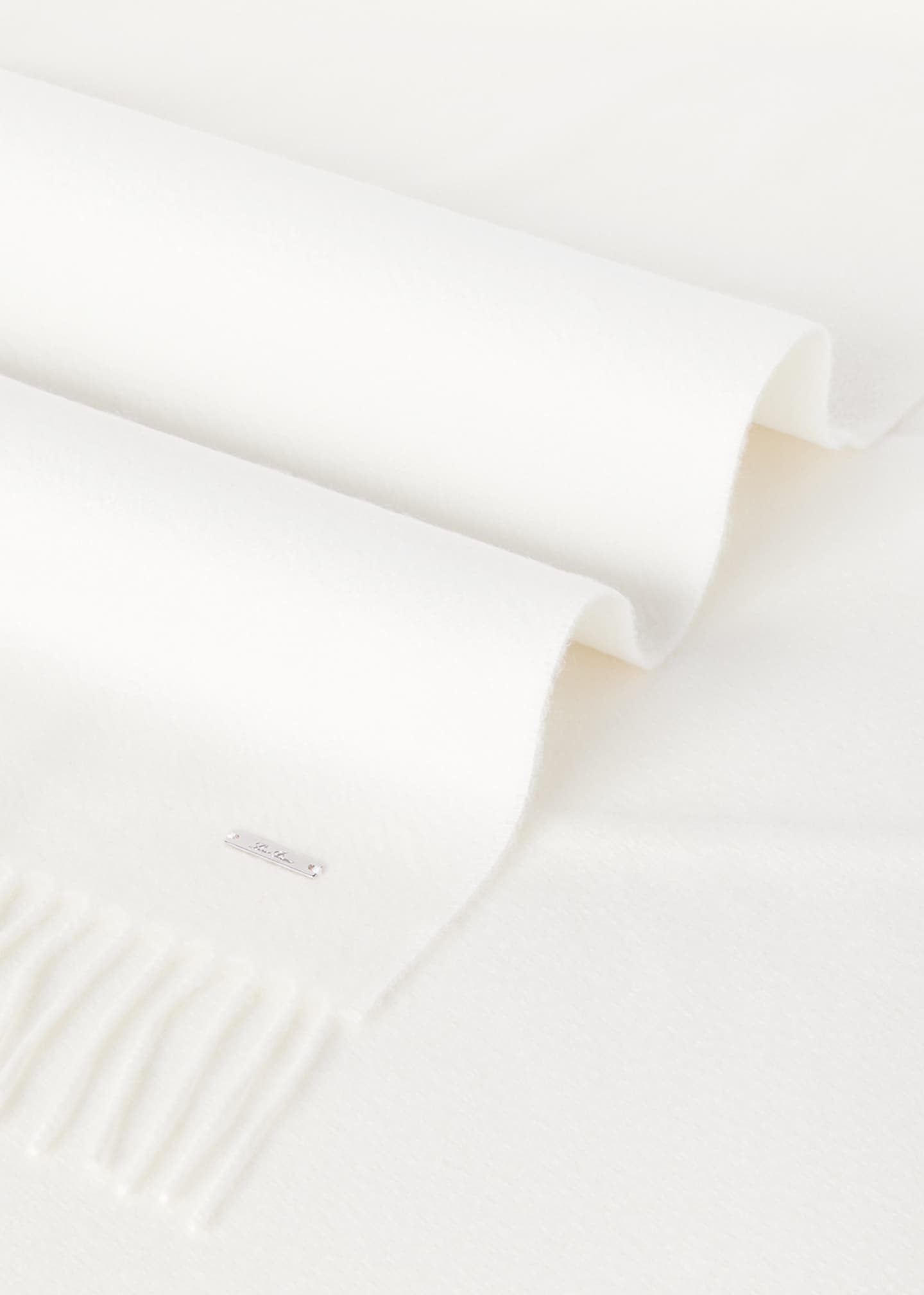 Loro Piana Cashmere Sciarpa Grande Fringe-Trim Scarf Image 5 of 5