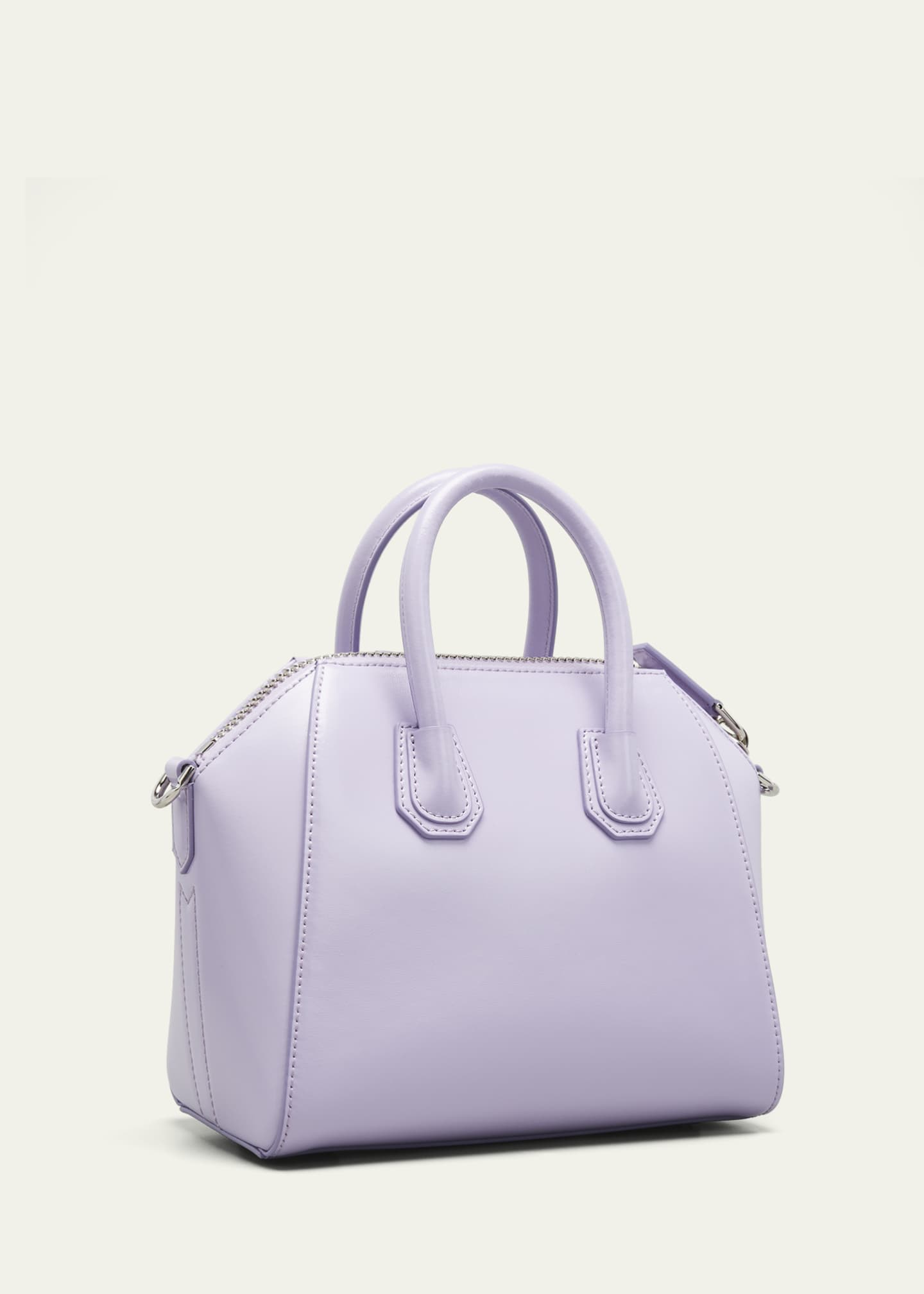 Antigona Toy Mini Leather Shoulder Bag in Purple - Givenchy