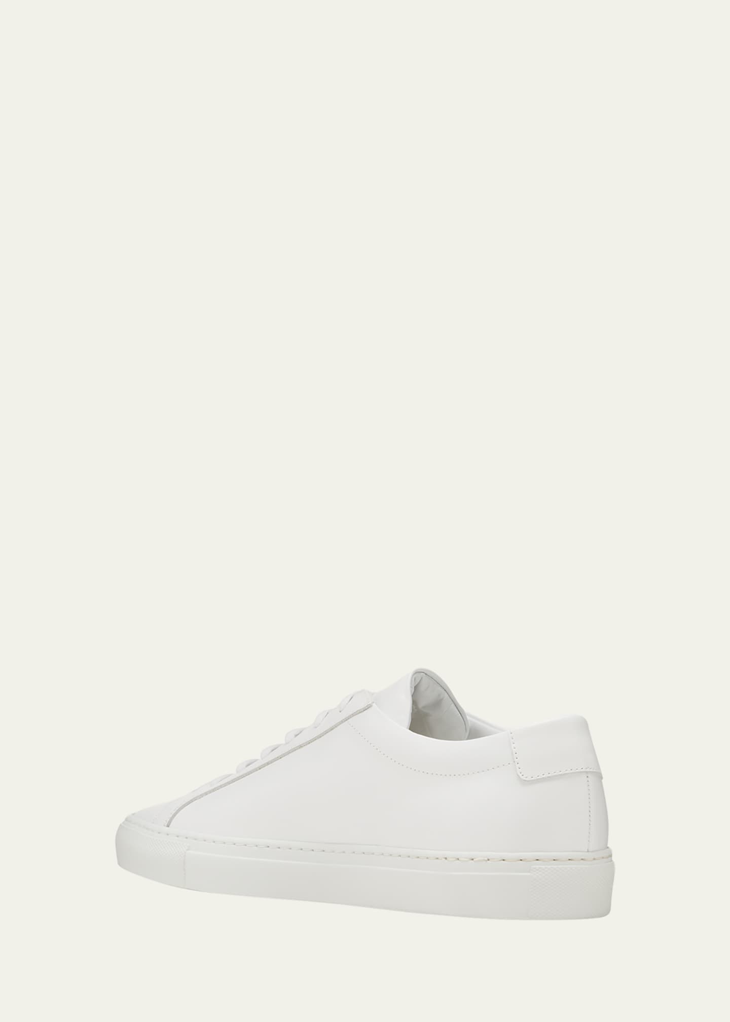 All white low top sneakers top