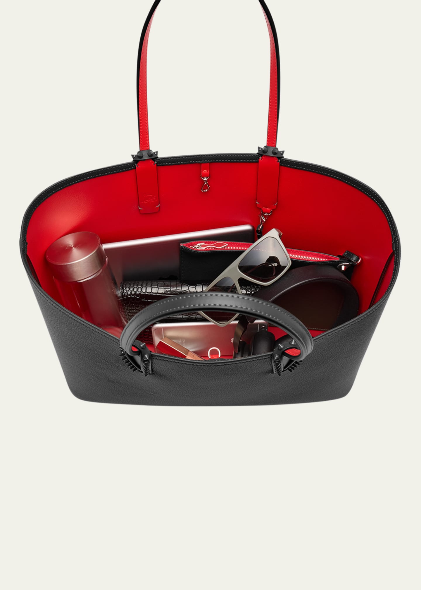 Christian Louboutin Large Cabata Tote in Grained Leather Image 7 of 7