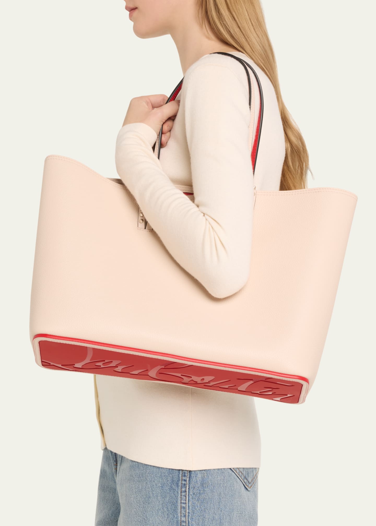 Christian Louboutin Large Cabata Tote in Grained Leather Image 2 of 7