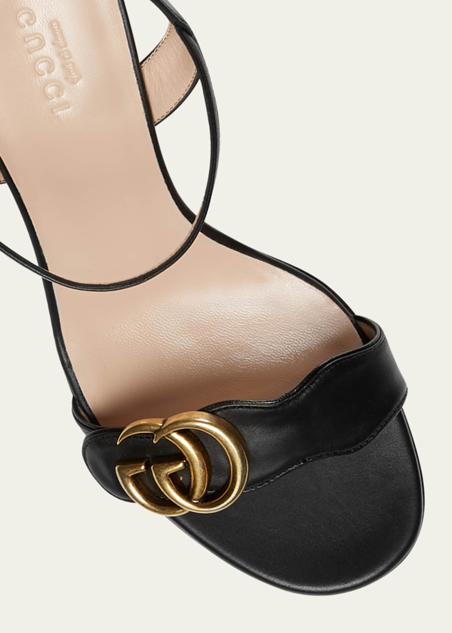 GG Marmont Sandals Designer By Gucci Size: 8.5 (IT 38.5)