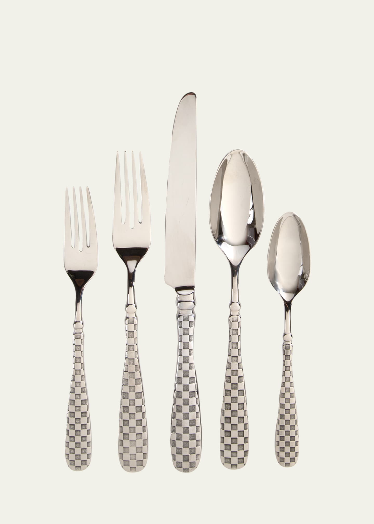 MacKenzie-Childs 5-Piece Check Flatware Place Setting Image 3 of 4