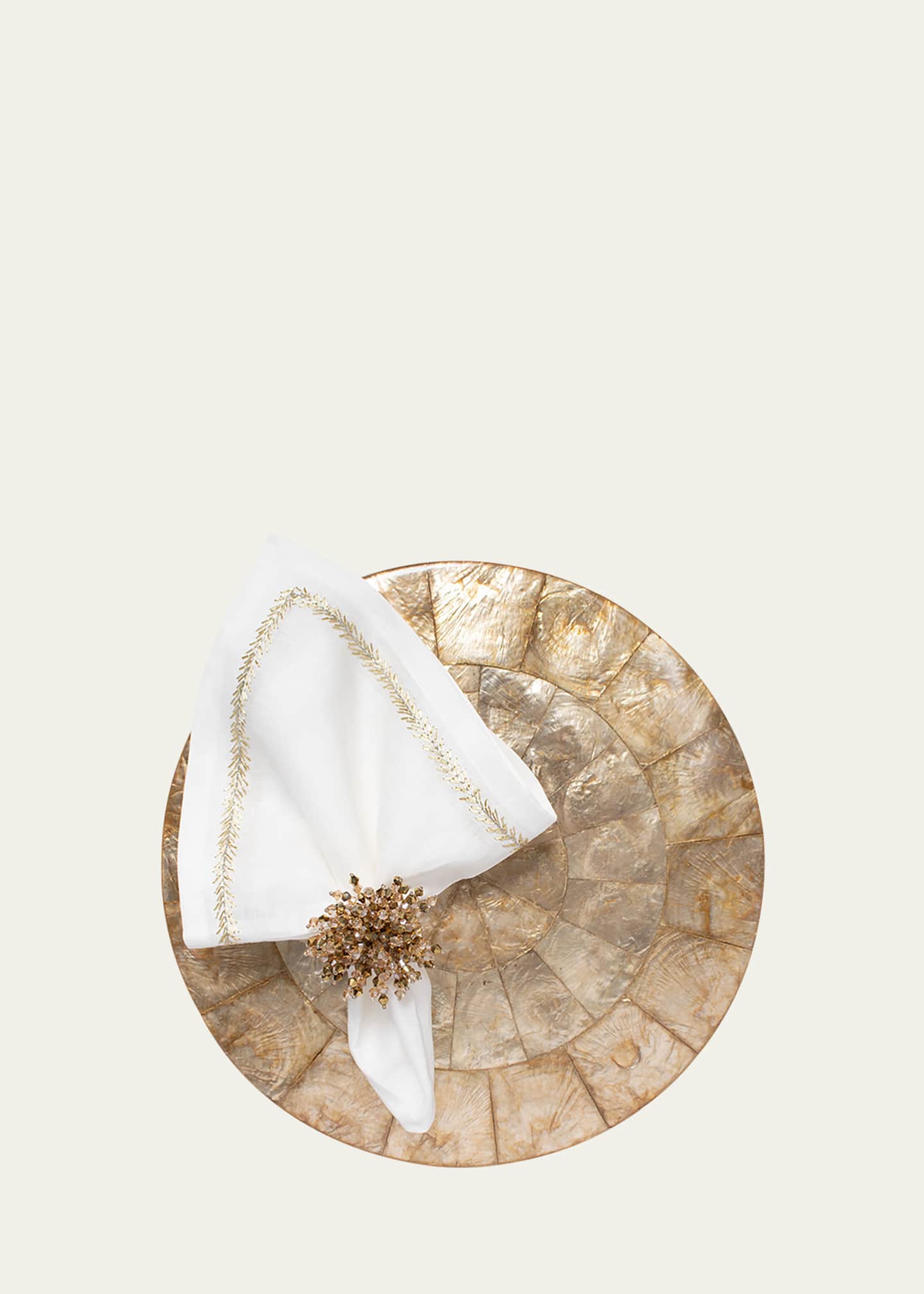 Kim Seybert Champagne Capiz Placemat Image 3 of 4