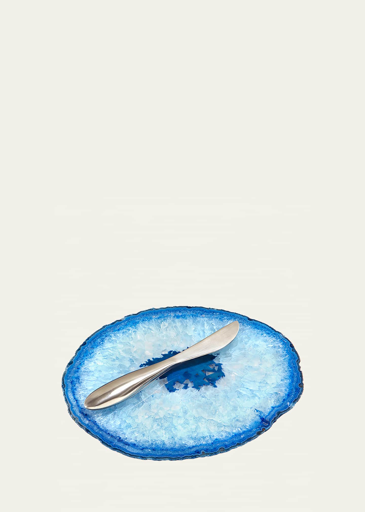 ANNA New York Ita Blue Cheese Plate & Forma Spreader Image 1 of 3