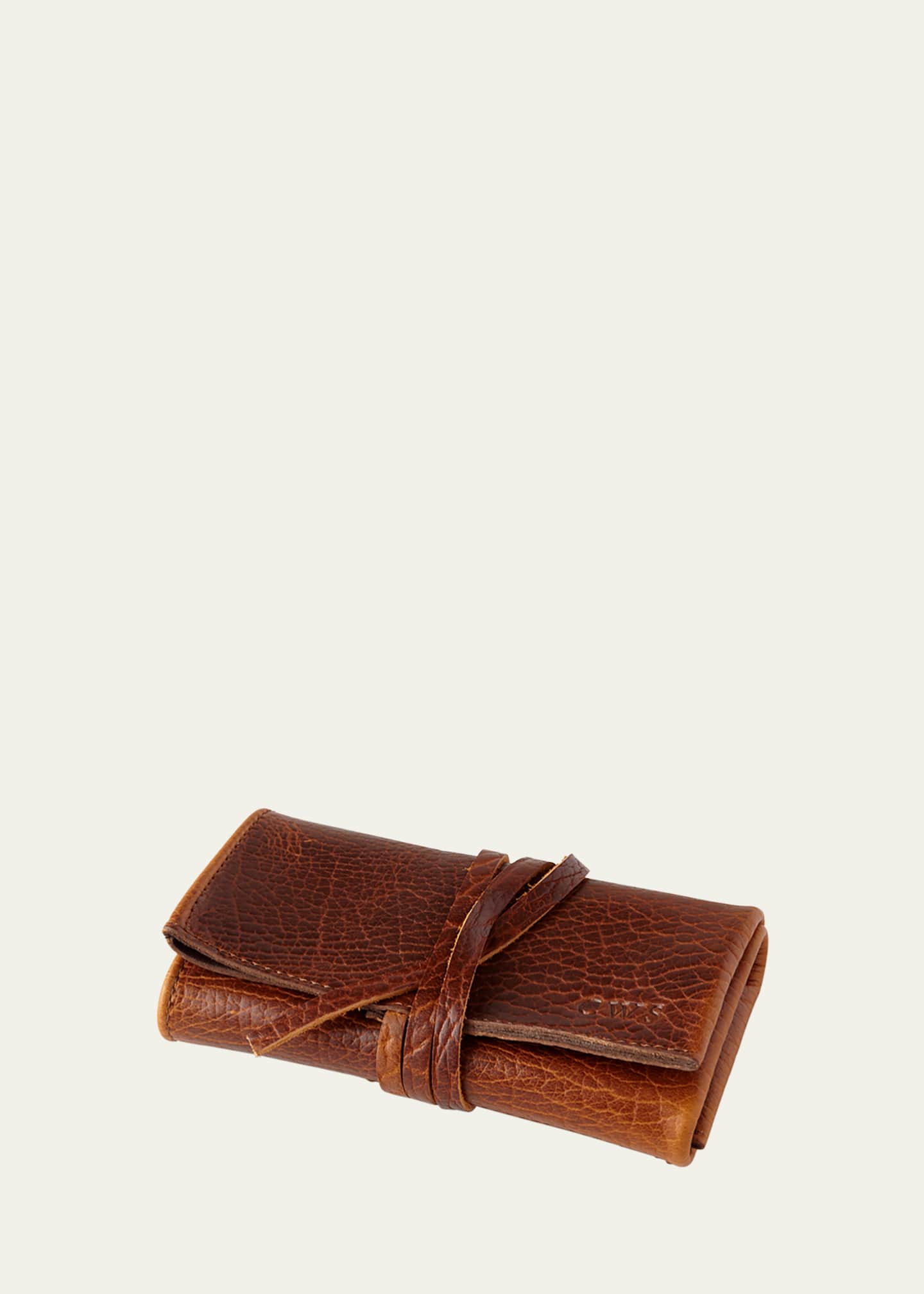 Graphic Image Leather Watch Roll Image 3 of 3