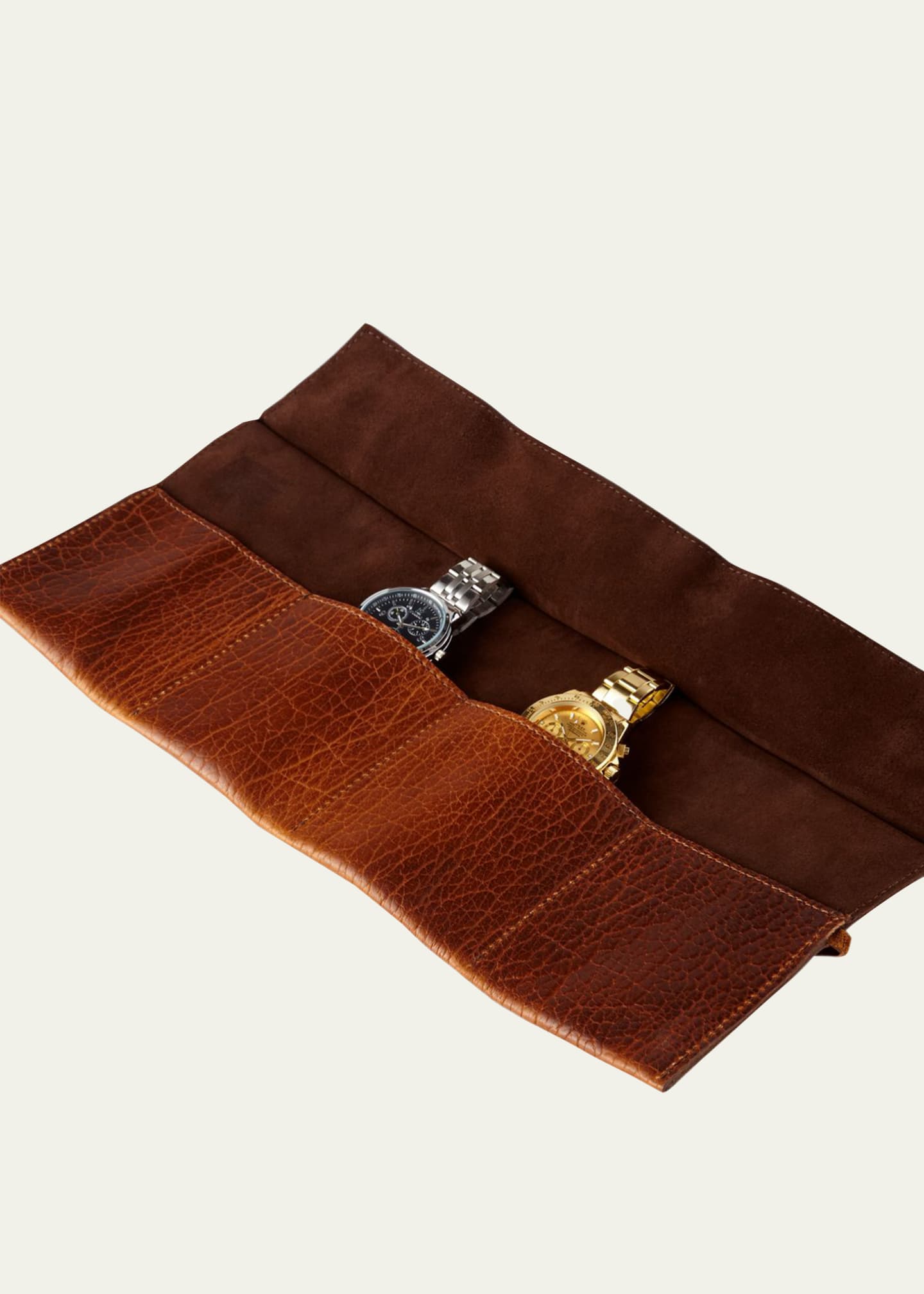 Graphic Image Leather Watch Roll Image 1 of 3